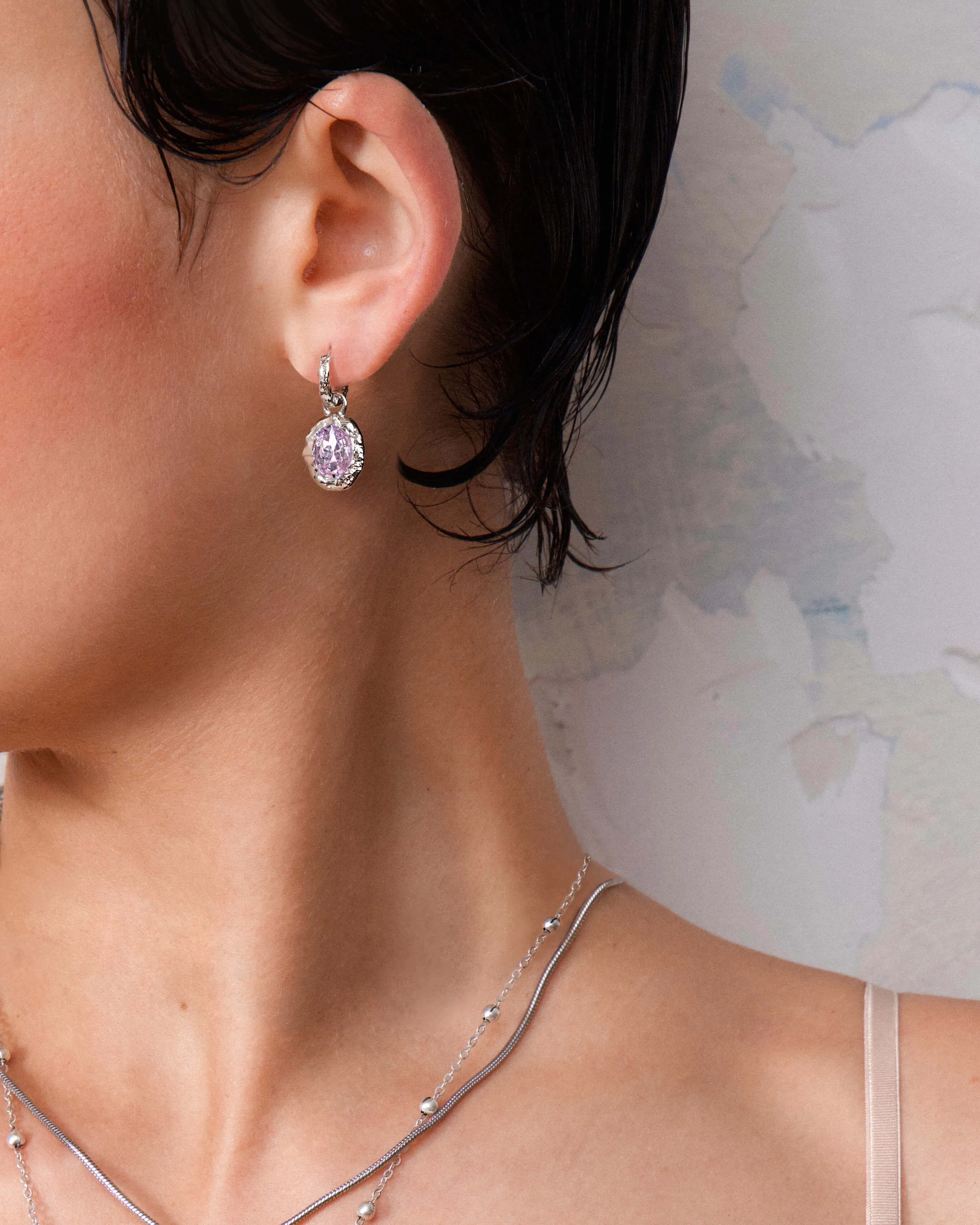 Birthstone Earrings in Silver sold by En Route Jewelry product image thumbnail 2