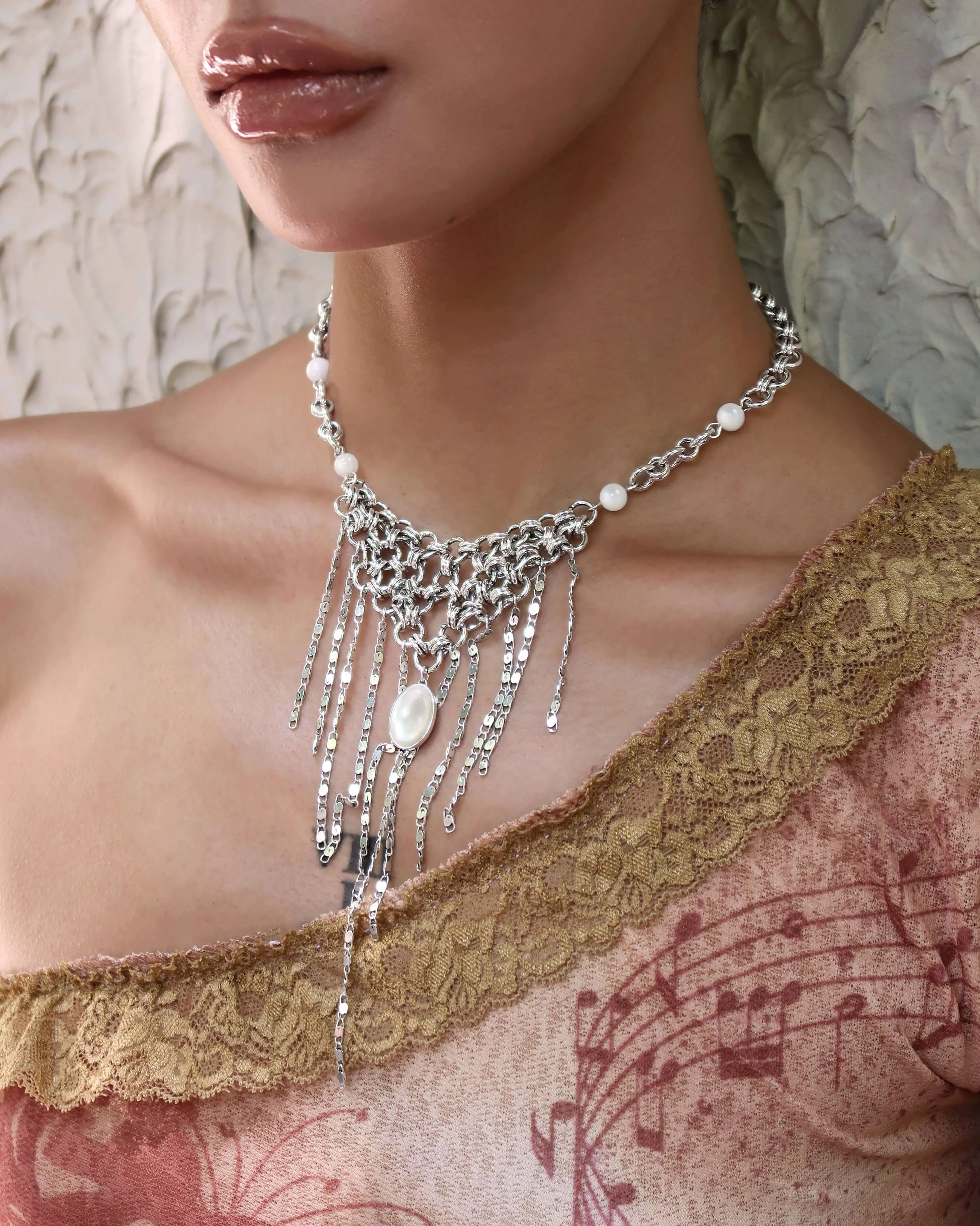 Moonweave Tassel Necklace sold by En Route Jewelry product image thumbnail 2