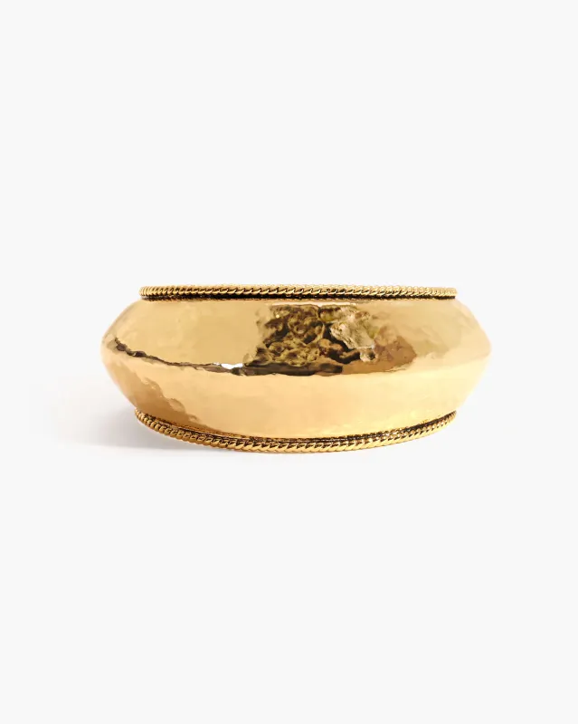 Cordelia Dome Bangle in Gold sold by En Route Jewelry