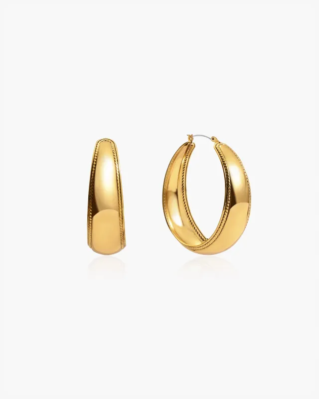 Orin Large Hoop Earrings sold by en route