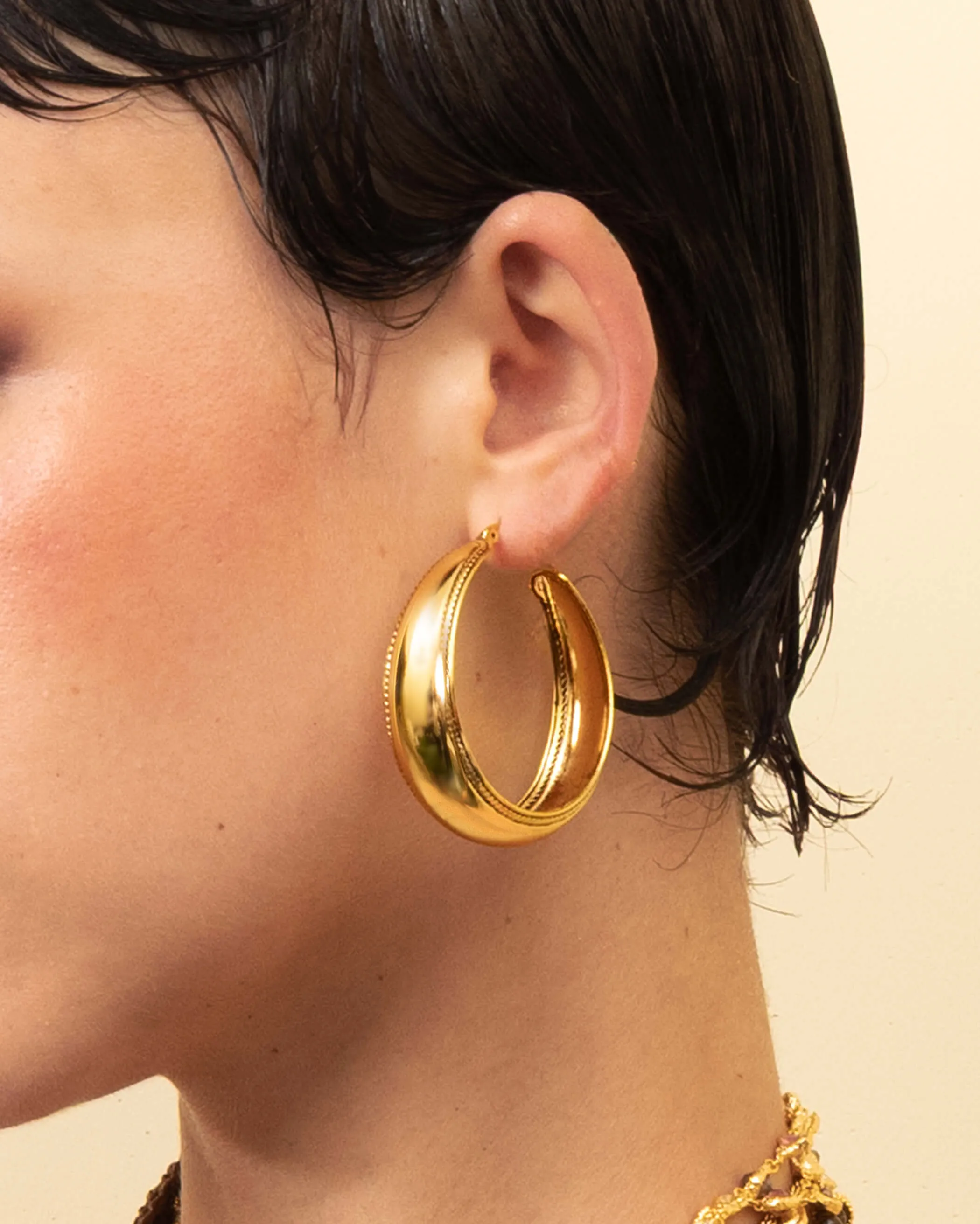 Orin Large Hoop Earrings sold by en route product image thumbnail 4