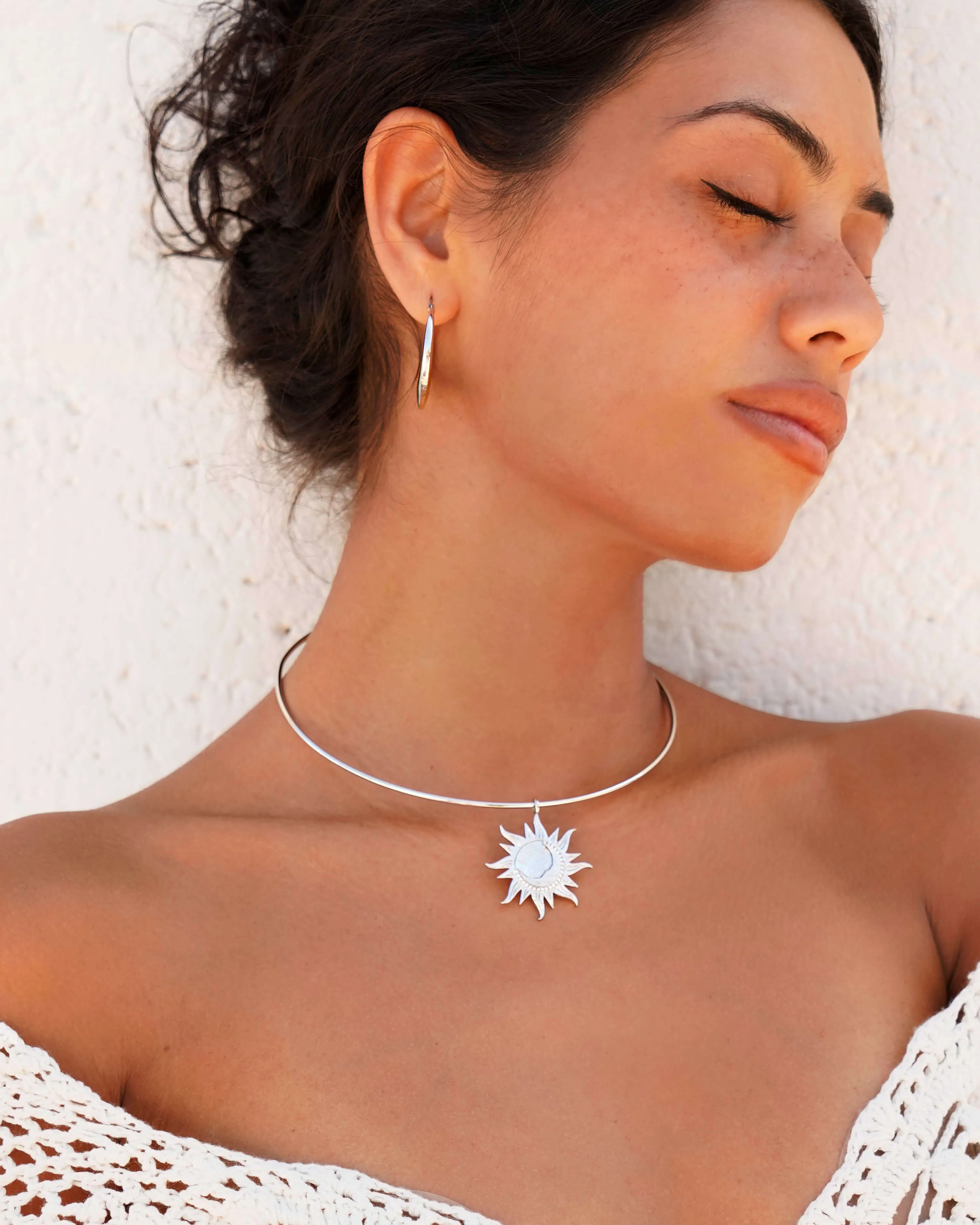 Astra Choker Necklace in Silver sold by En Route Jewelry product image thumbnail 2