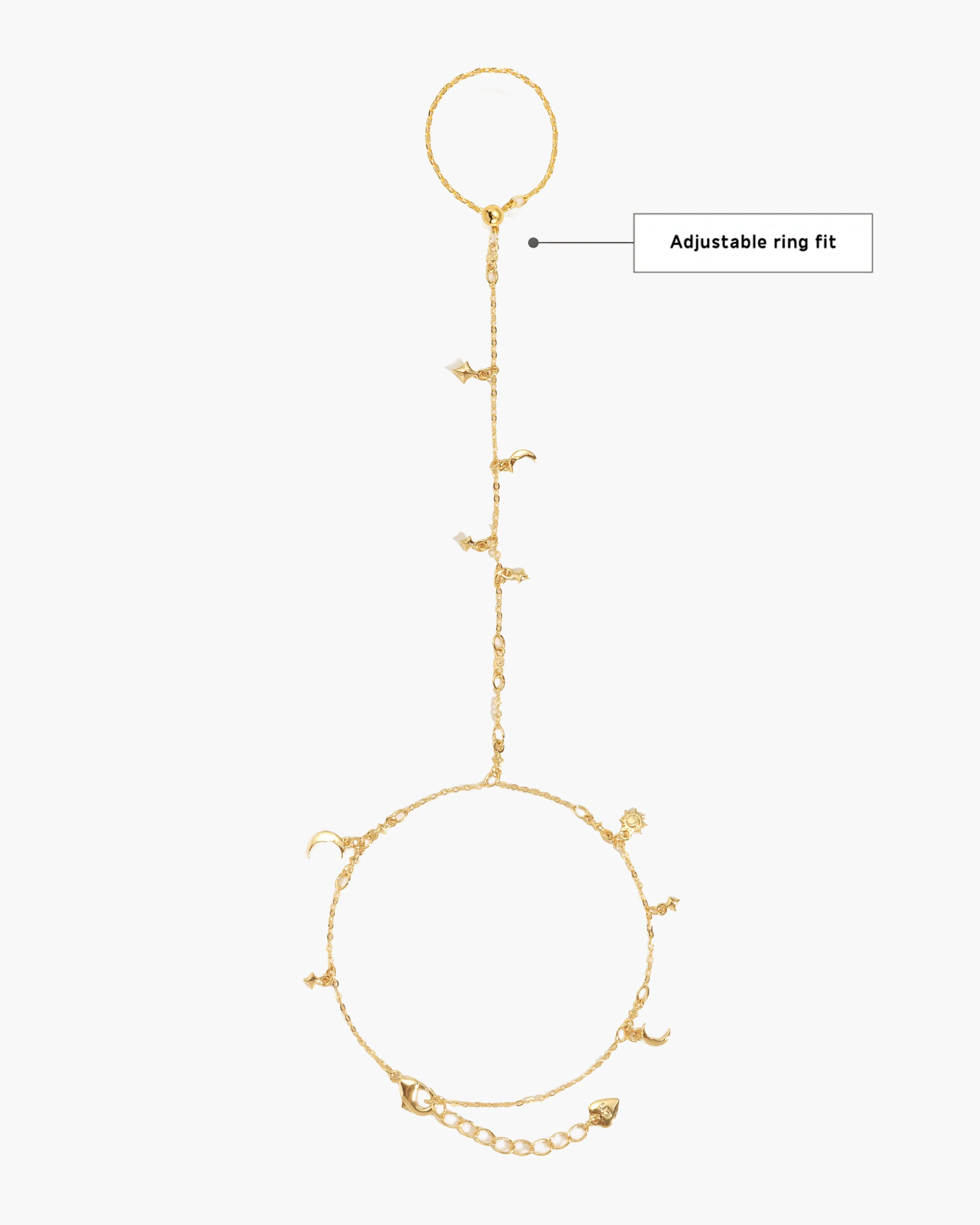 Lyra Hand Chain Bracelet sold by En Route Jewelry product image thumbnail 3