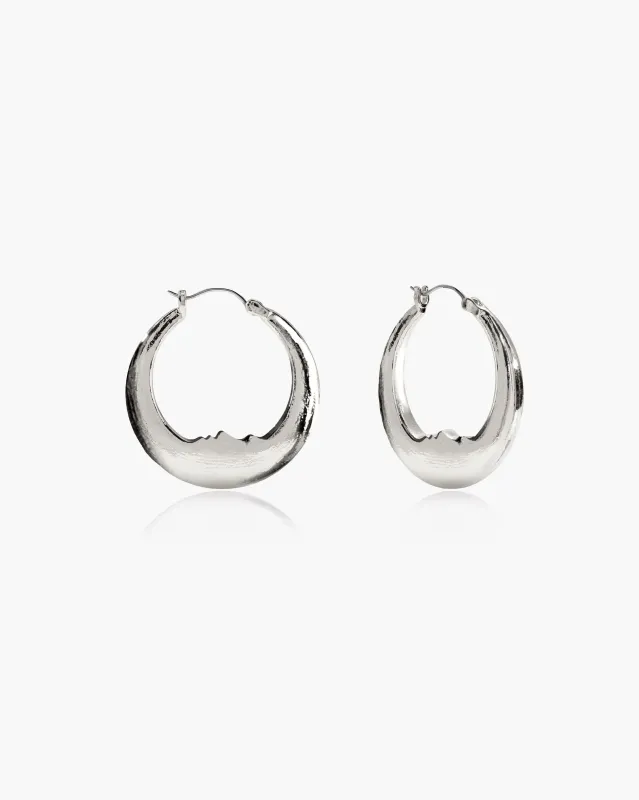 Luna Earrings in Silver sold by En Route Jewelry