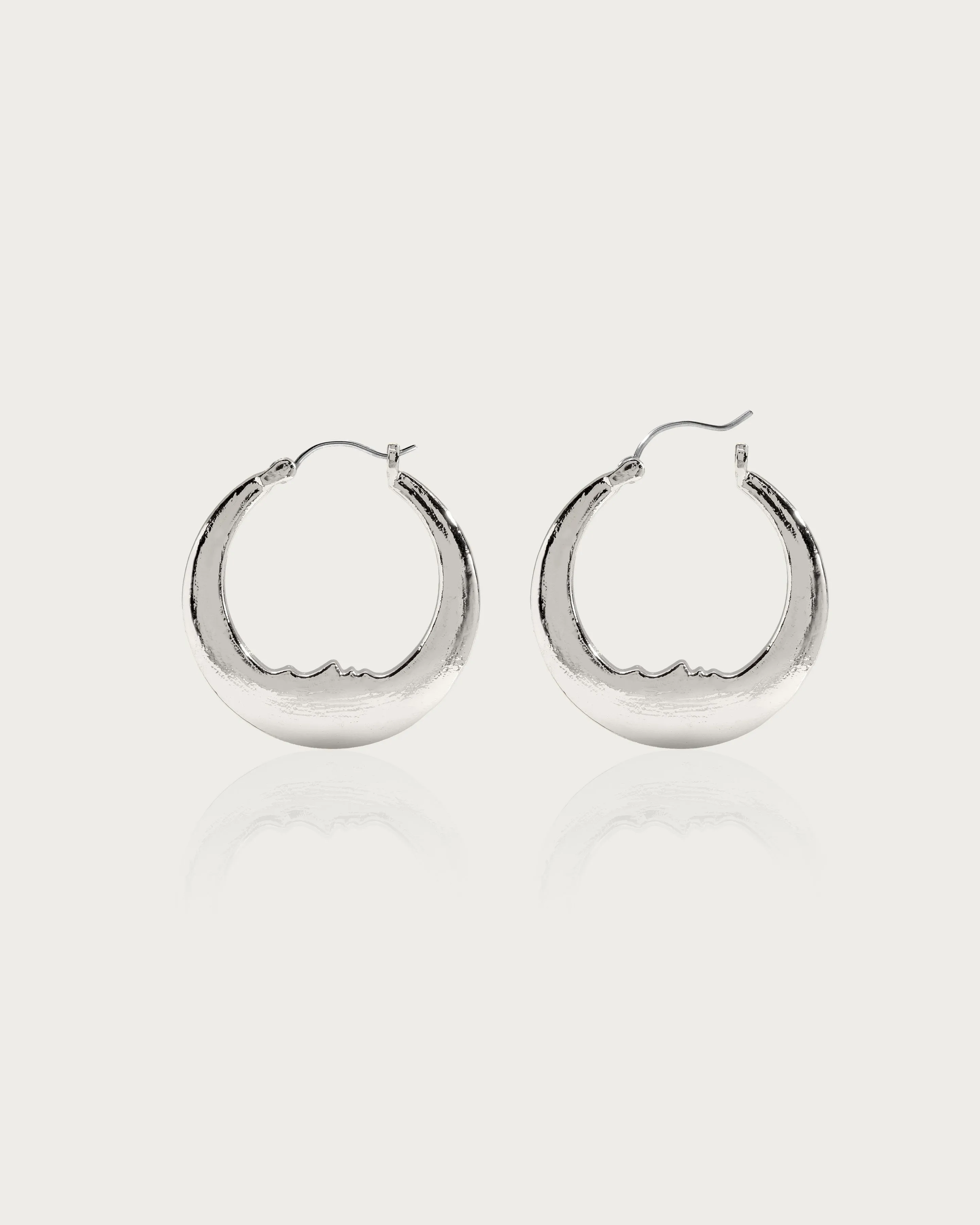 Luna Earrings in Silver sold by en route product image thumbnail 3