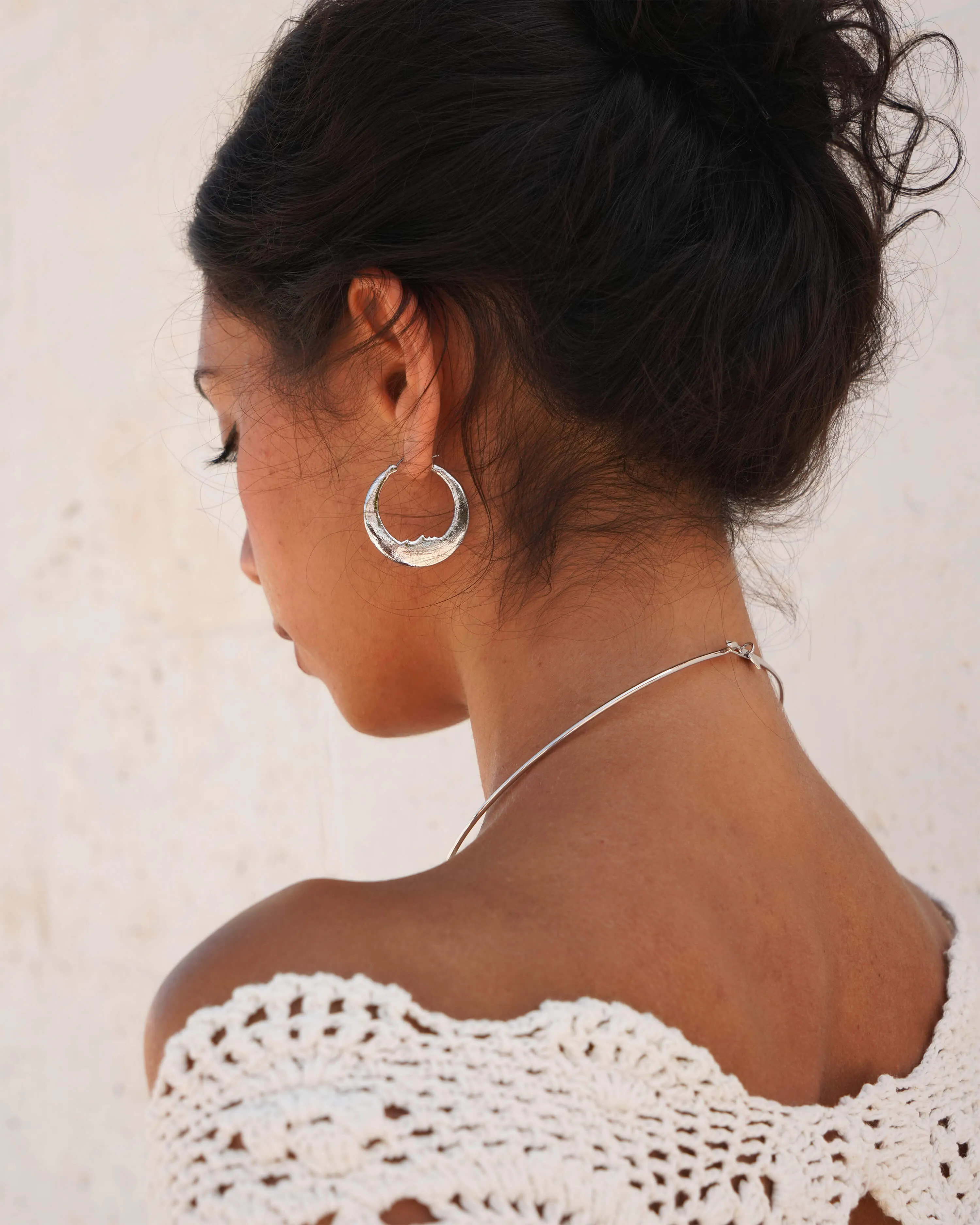 Luna Earrings in Silver sold by en route product image thumbnail 2