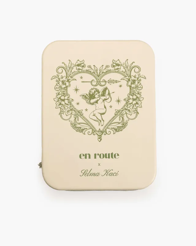 Isola Heart Jewelry Box in Beige sold by En Route Jewelry
