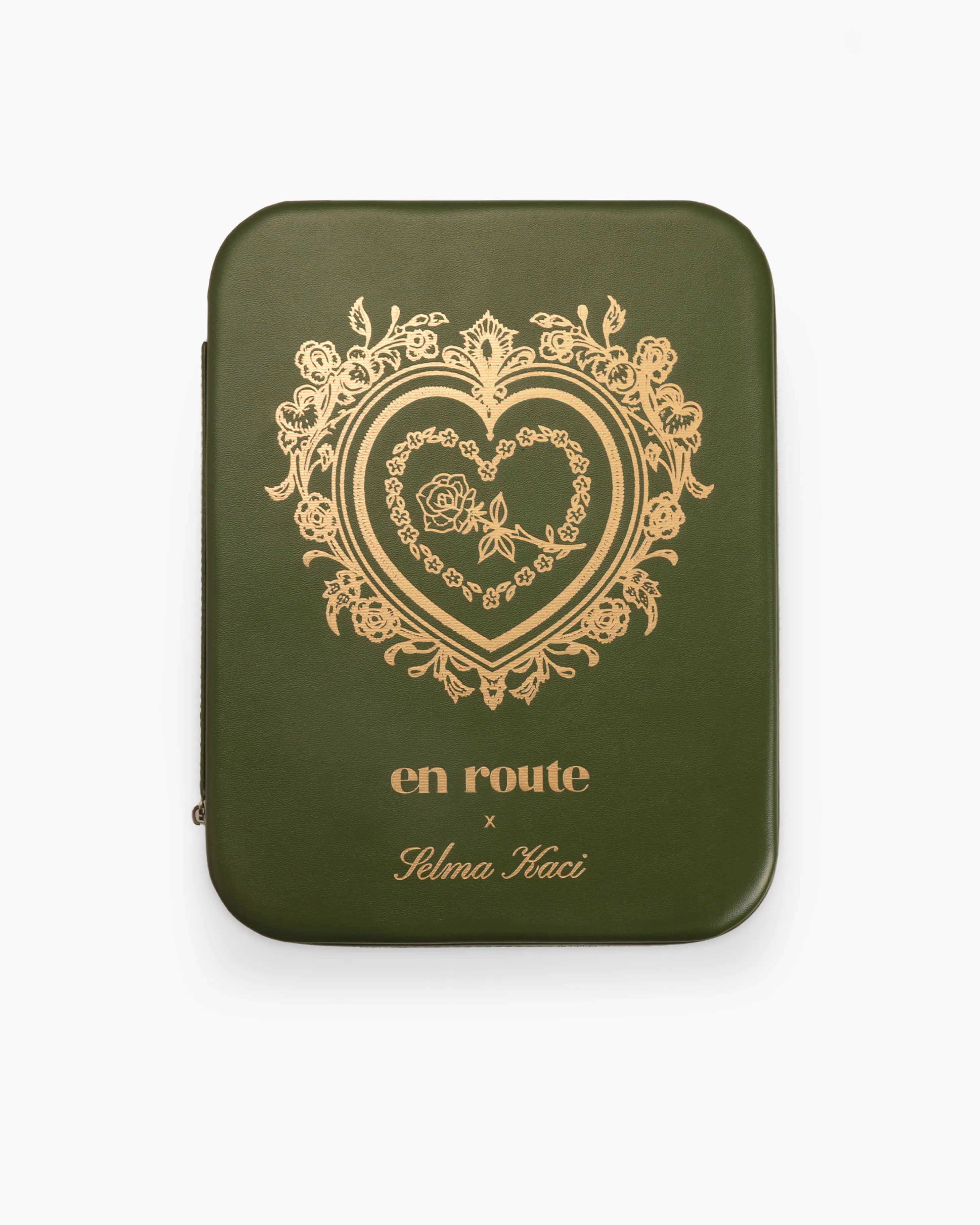 Isola Heart Jewelry Box in Olive sold by en route