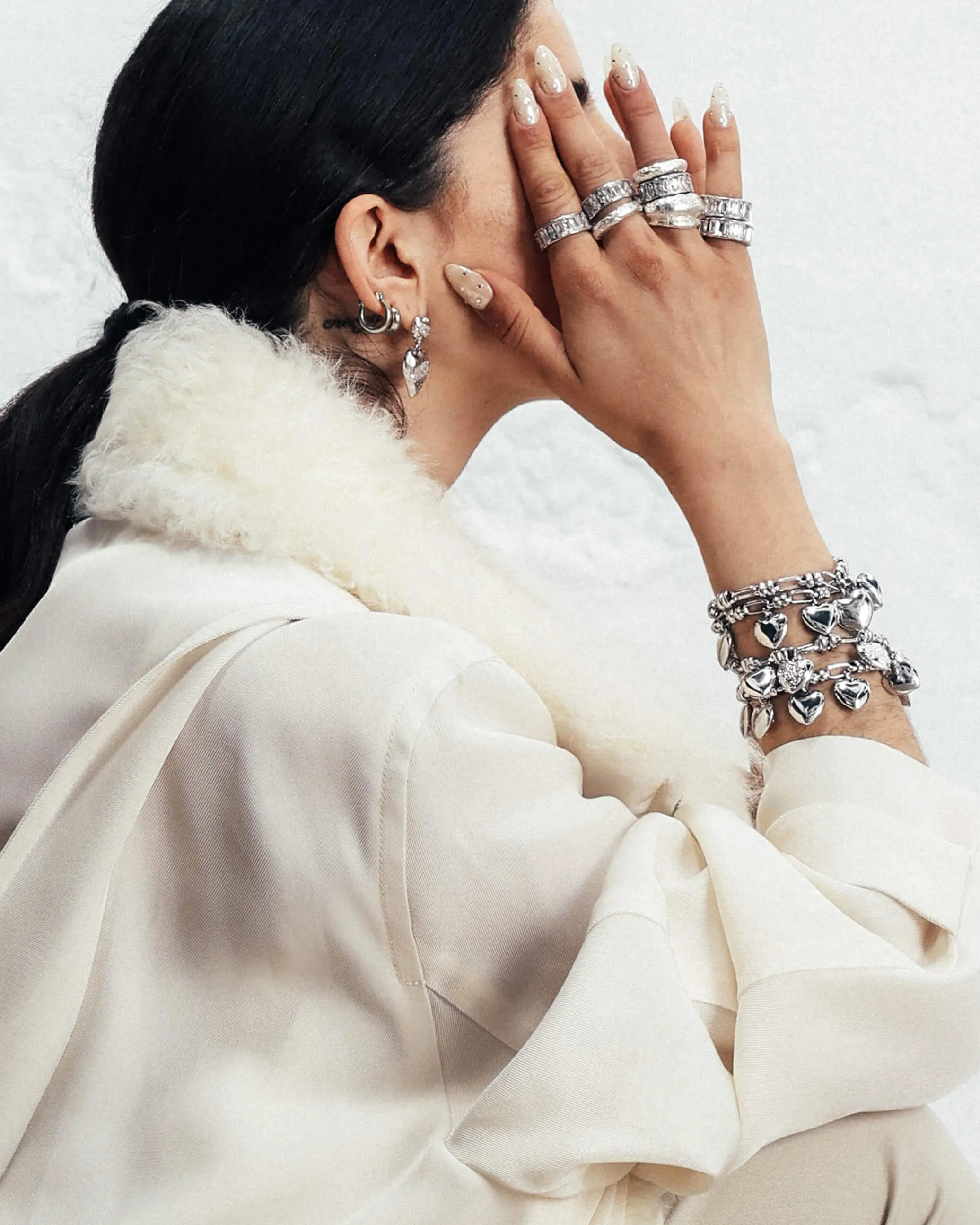 Heart Club Bracelet in Silver sold by en route product image thumbnail 2