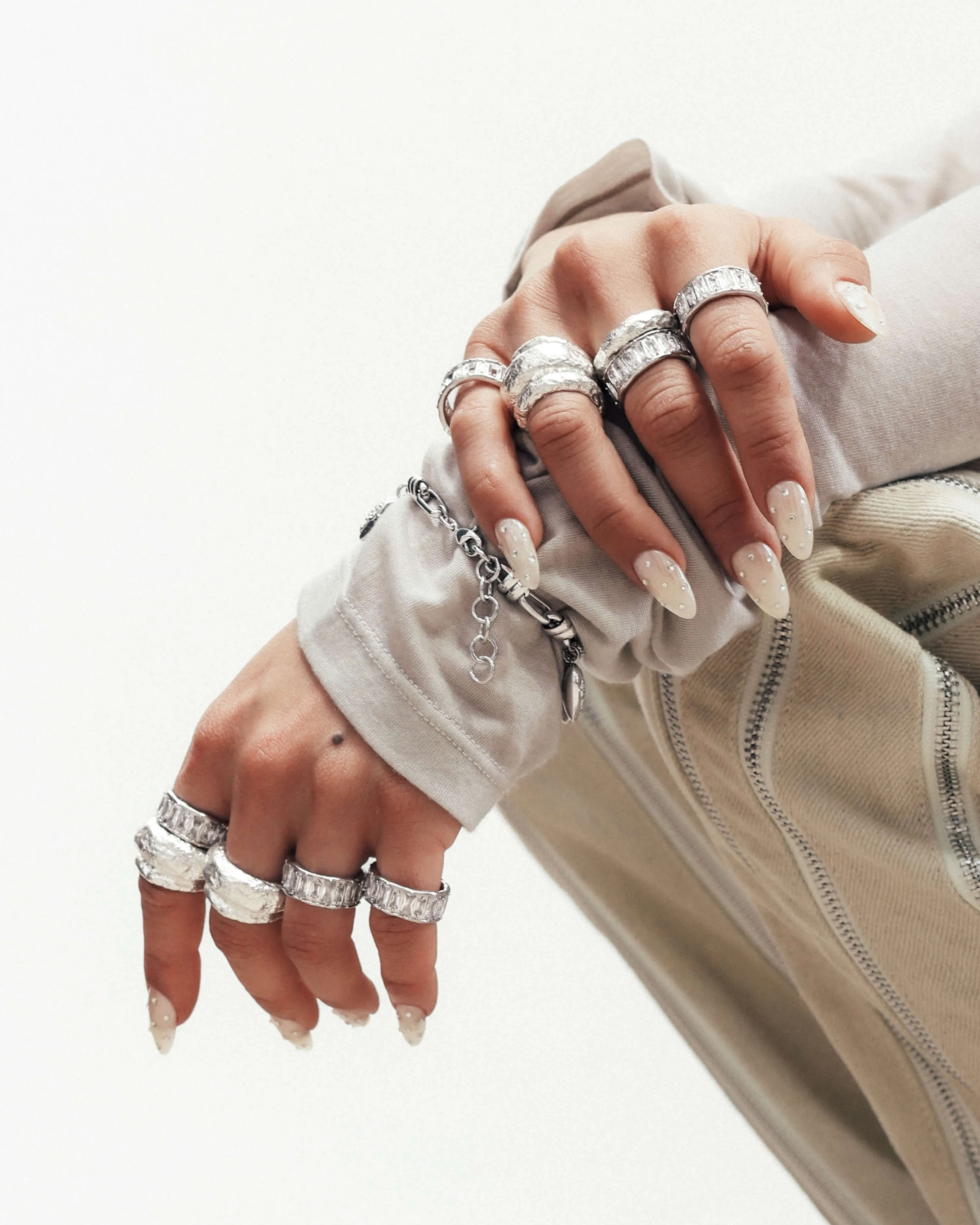 Silver Strass Me in Ring sold by en route product image thumbnail 2