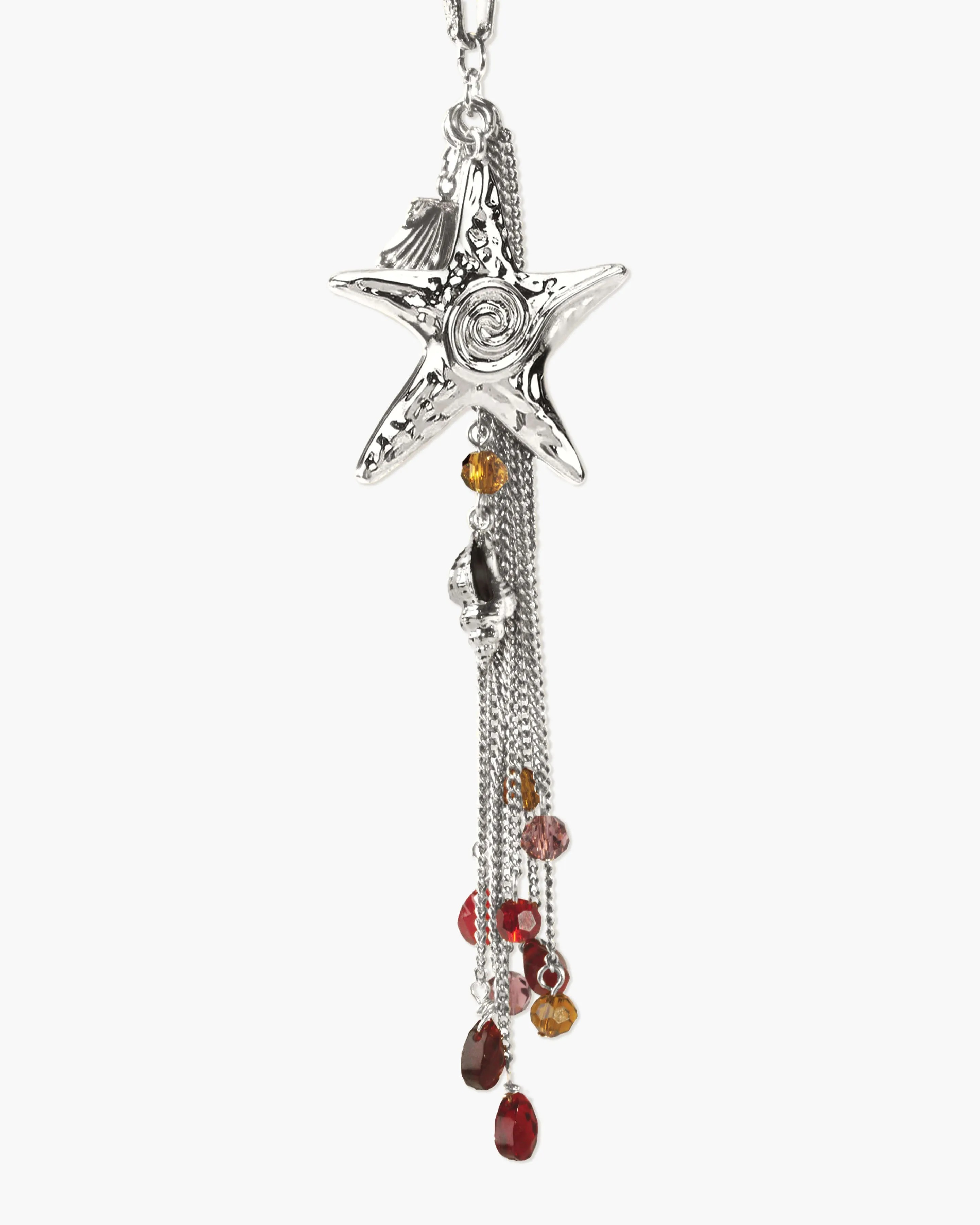 Seaside Nomad Starfish Necklace in Silver sold by en route product image thumbnail 2