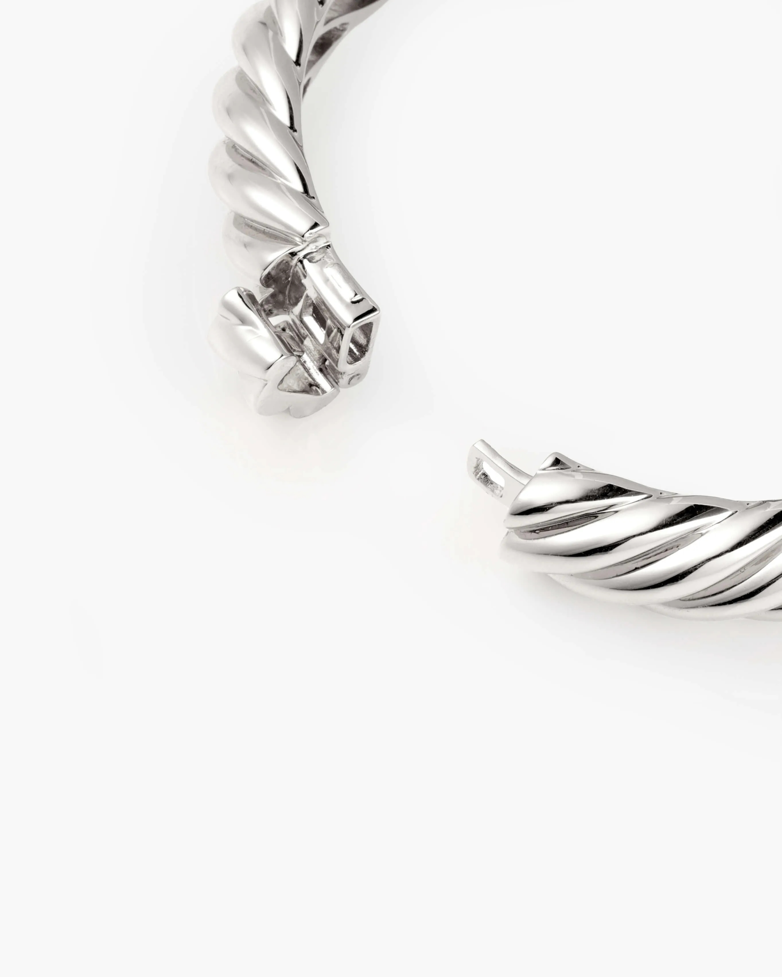 Silver Chunky Braided Bangle sold by En Route Jewelry product image thumbnail 3