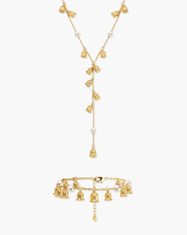 Lily of the Valley Pearl Set made by En Route Jewelry