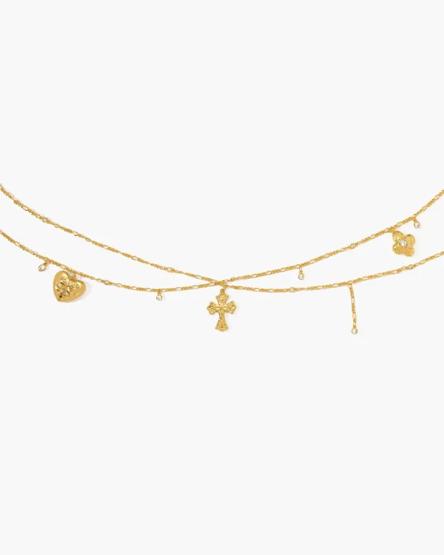 Sweet Girl Body Chain in Gold made by En Route Jewelry