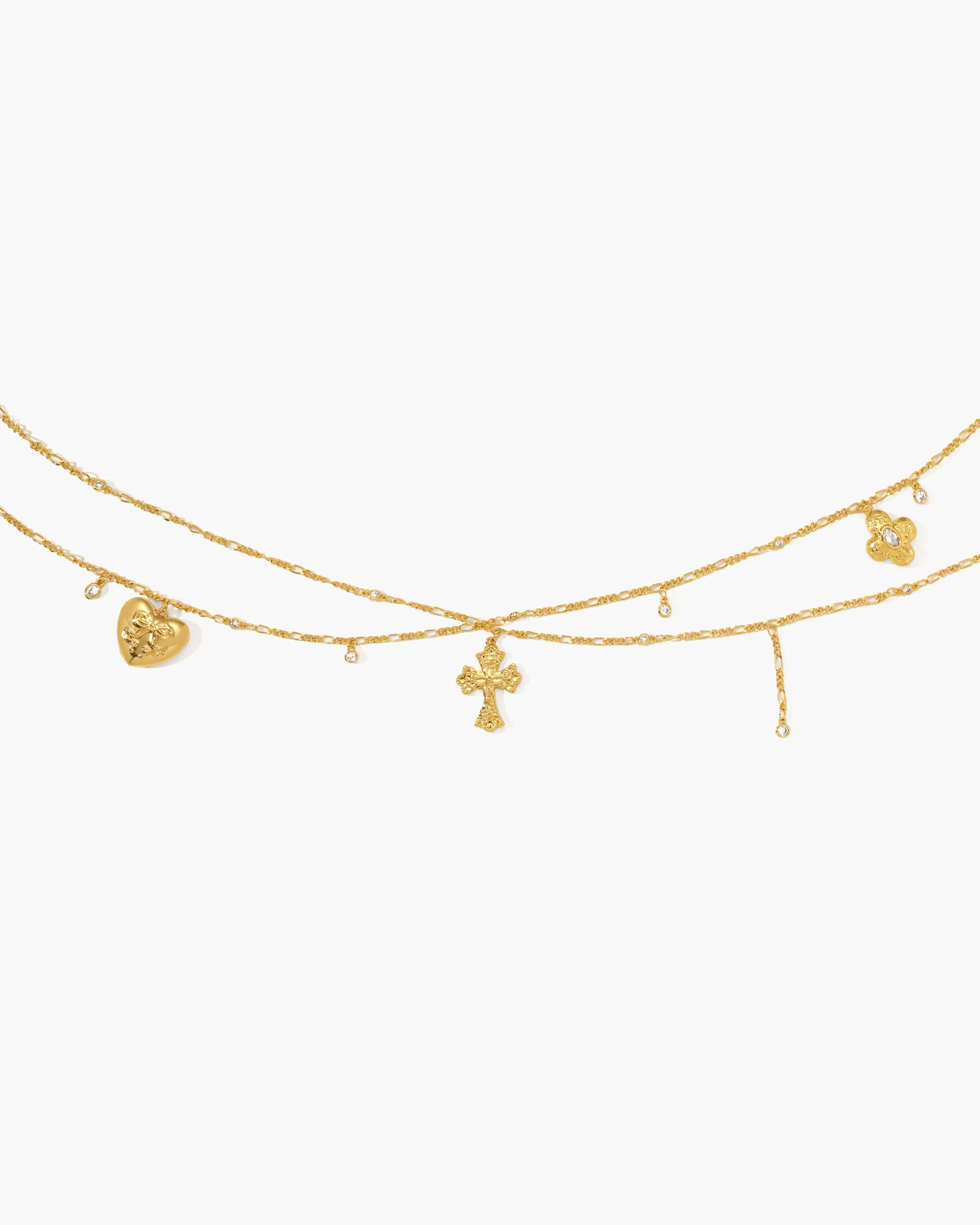 Sweet Girl Body Chain in Gold sold by En Route Jewelry