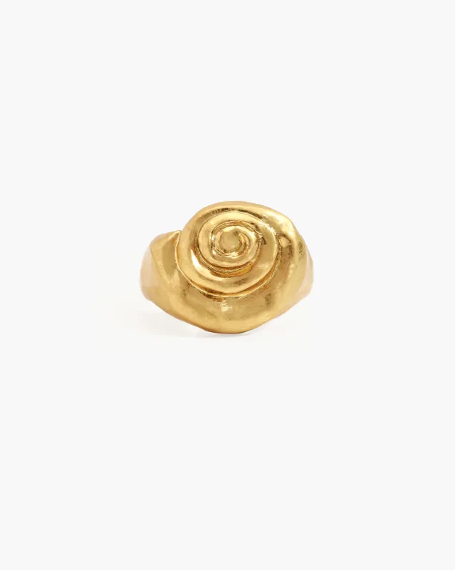 Nautilus Ring made by En Route Jewelry