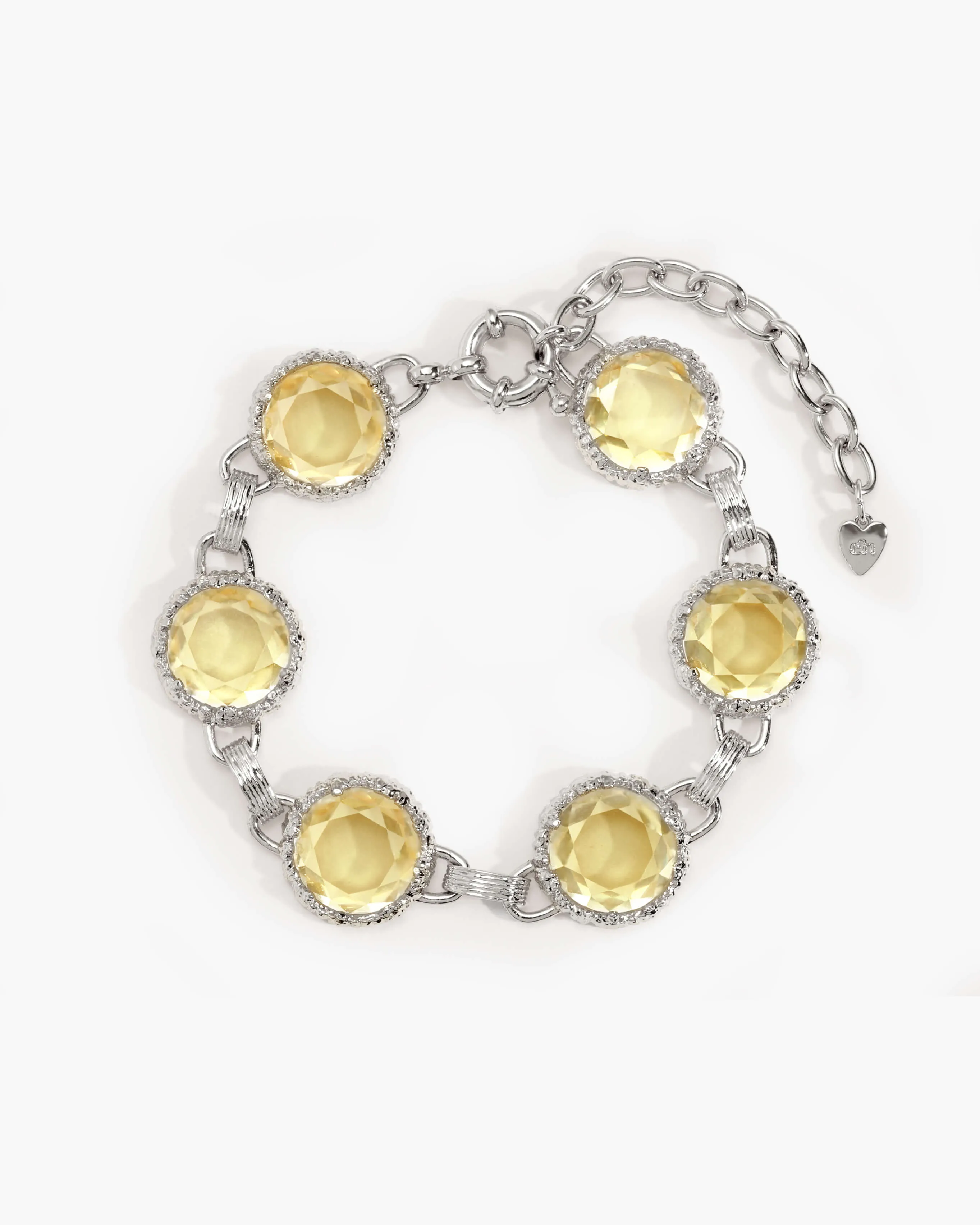 Honey Quartz Bracelet in Silver sold by En Route Jewelry product image thumbnail 3