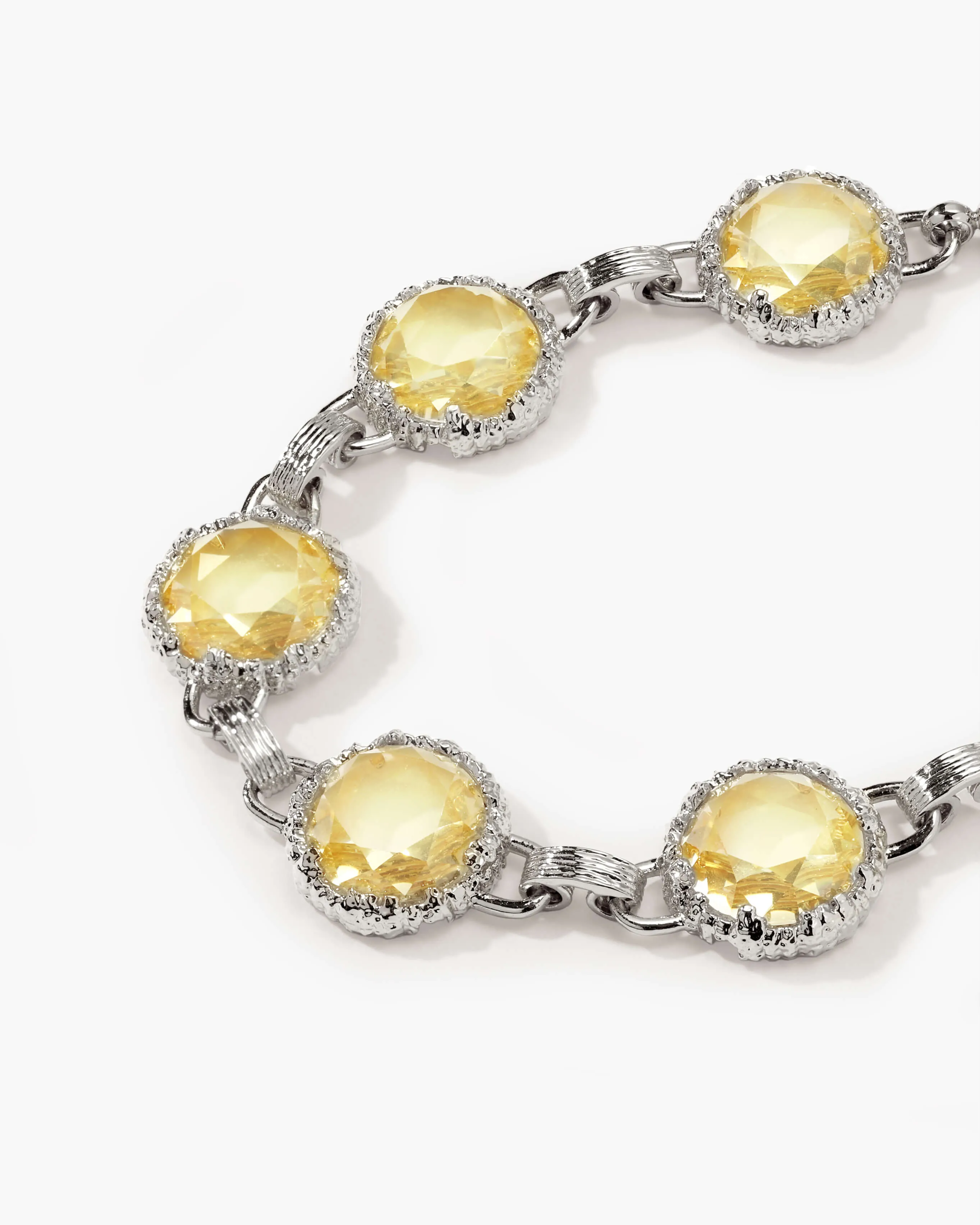 Honey Quartz Bracelet in Silver sold by En Route Jewelry product image thumbnail 5