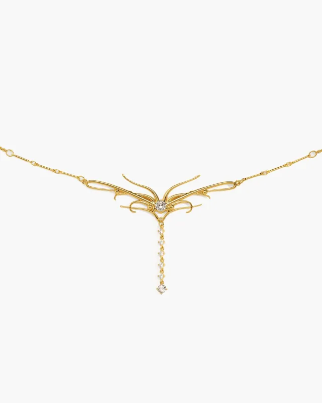 Dripping Waist Chain in Gold made by En Route Jewelry