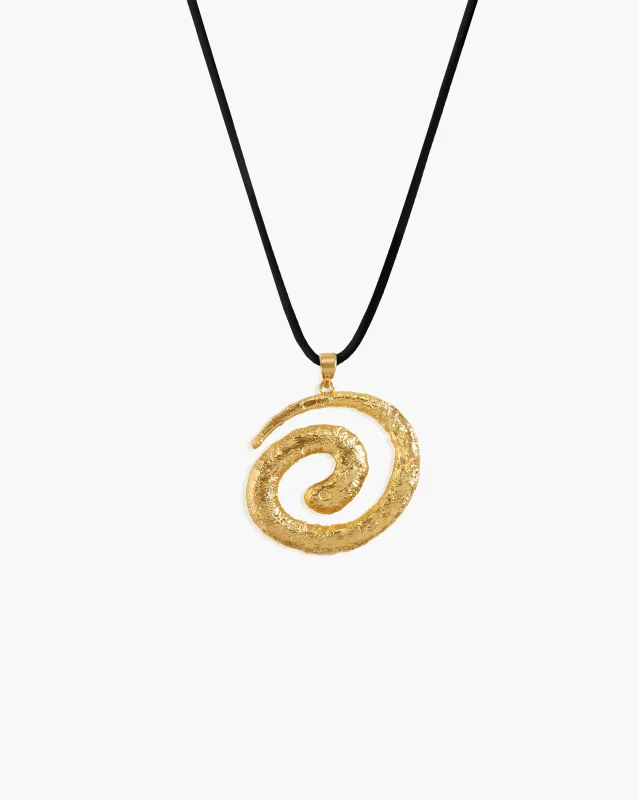 Miro Necklace in Black made by En Route Jewelry