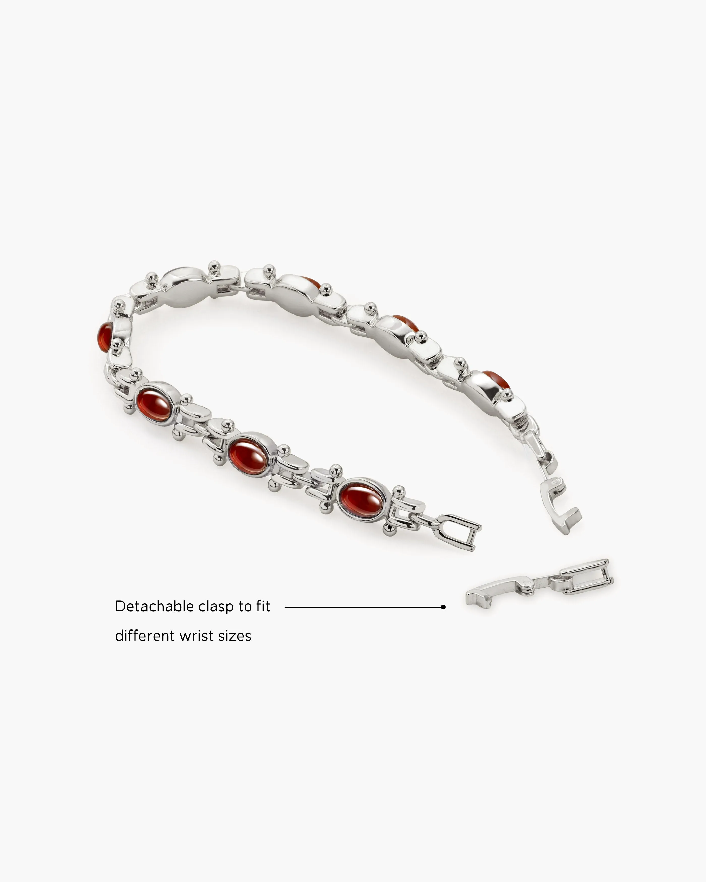Tess's Treasure Carnelian Bracelet in Silver sold by en route product image thumbnail 3