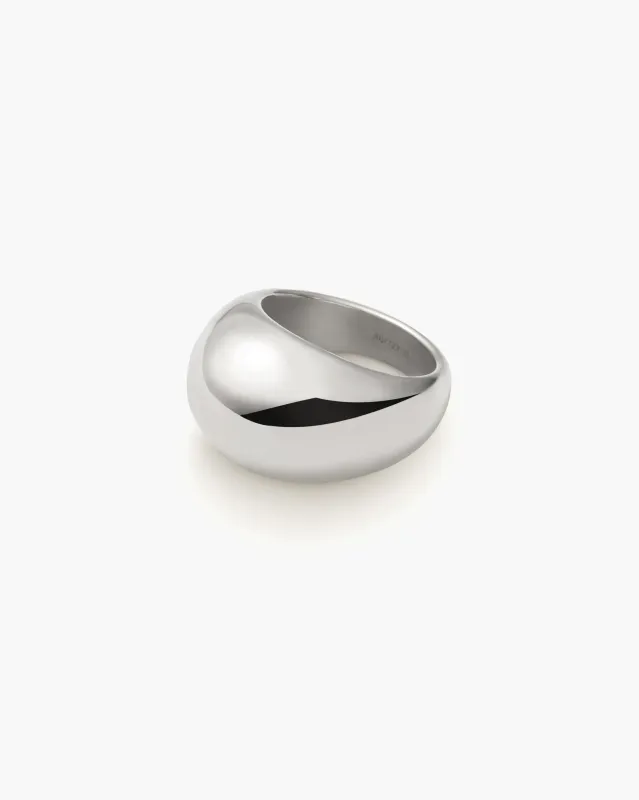 Silver Chunky Ring made by En Route Jewelry