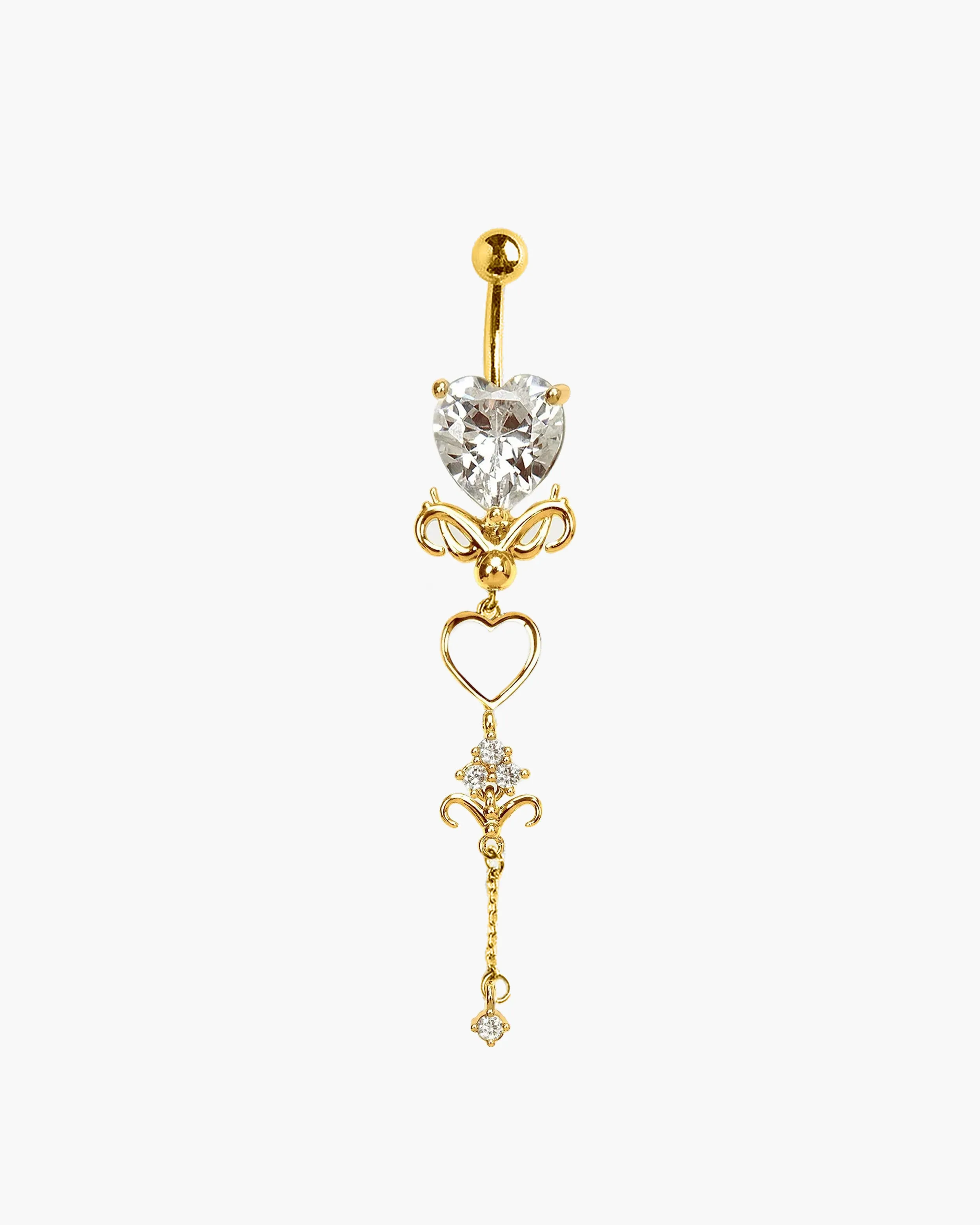 Gold Dripping Belly Ring sold by En Route Jewelry