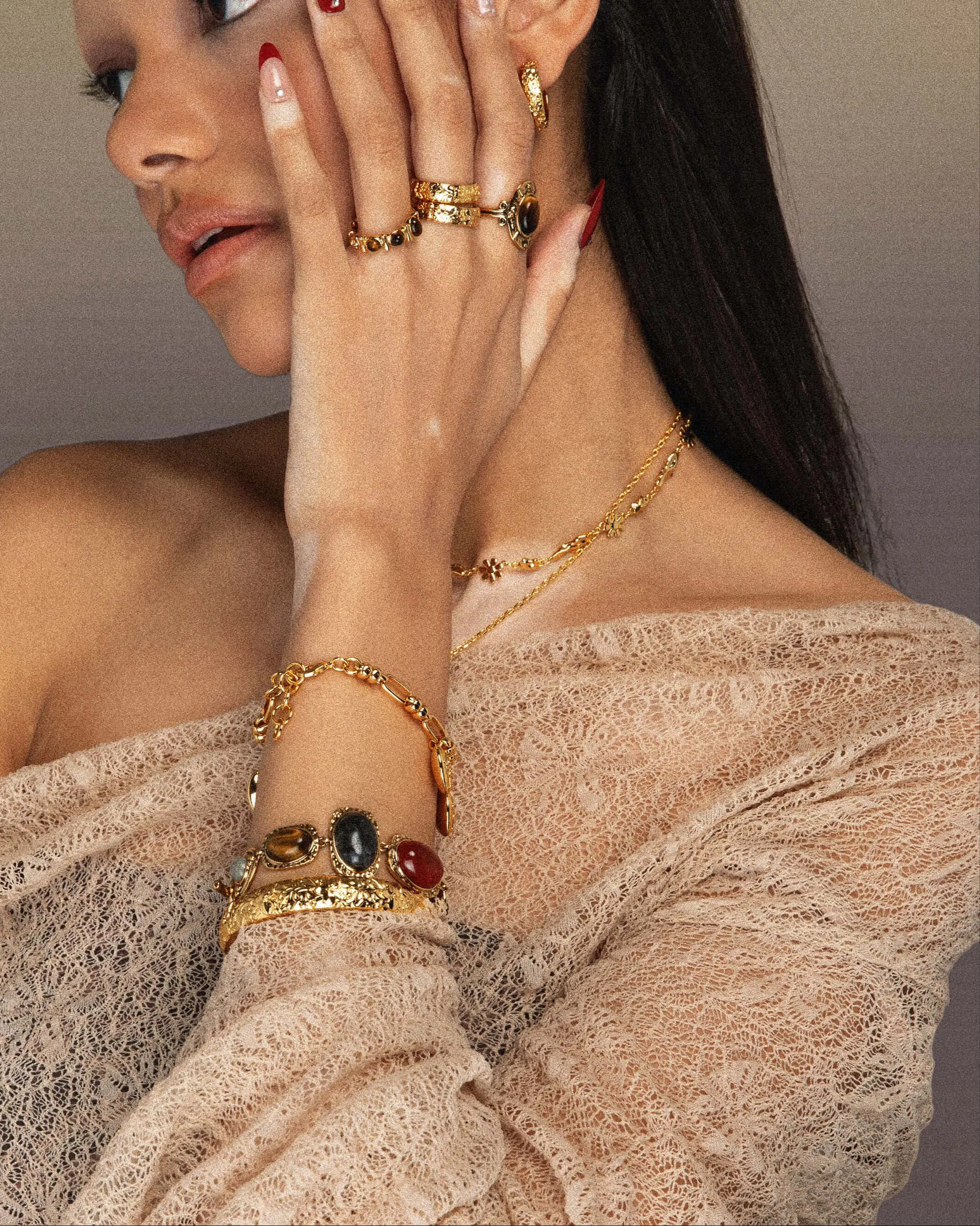 Athena Bracelet and Band Ring Set sold by en route product image thumbnail 2