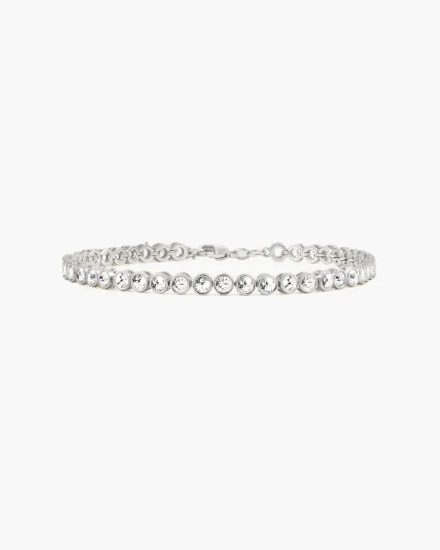 Tennis Bracelet in Silver sold by En Route Jewelry