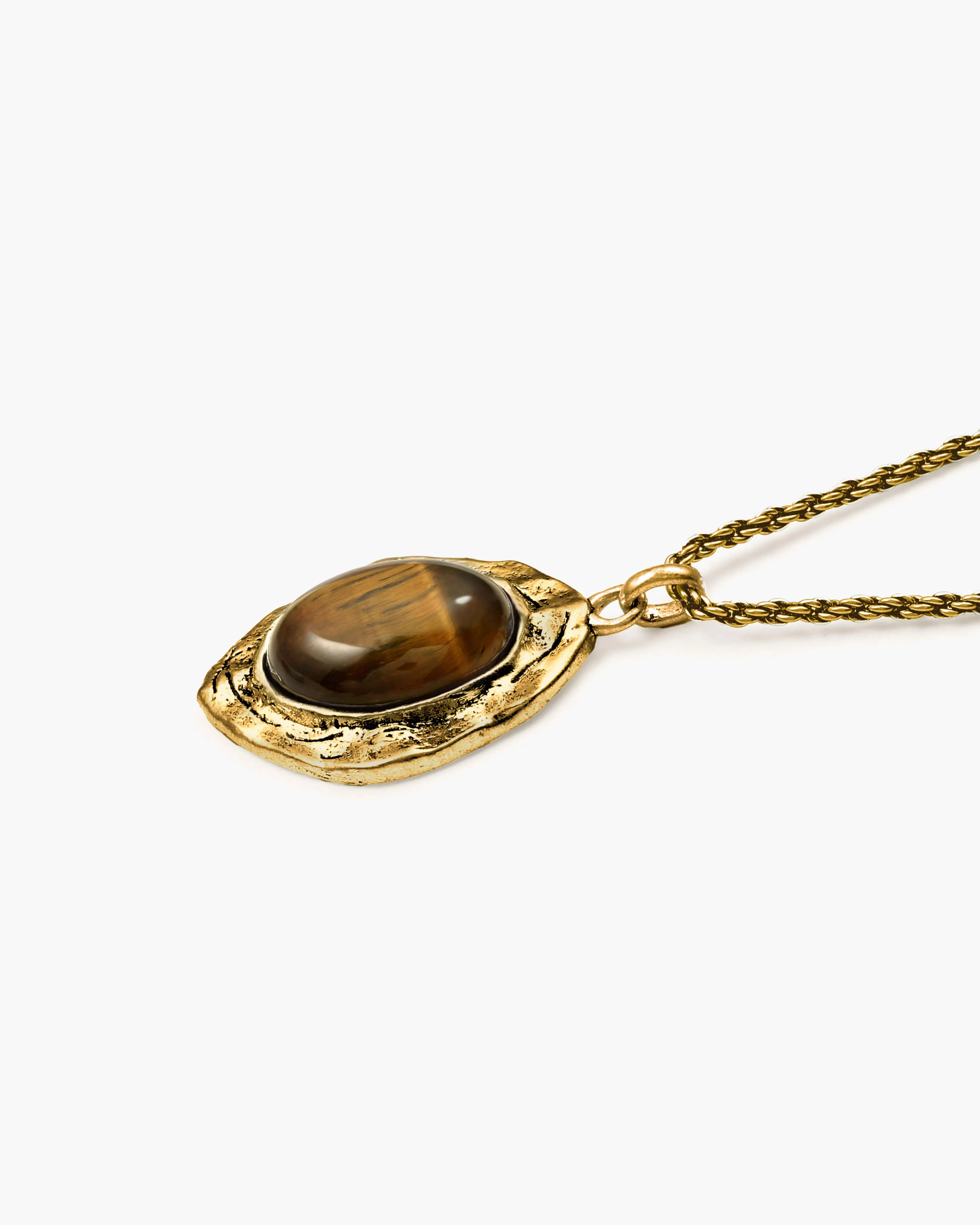 Gold Tiger's Eye Savannah Long Necklace sold by En Route Jewelry product image thumbnail 3