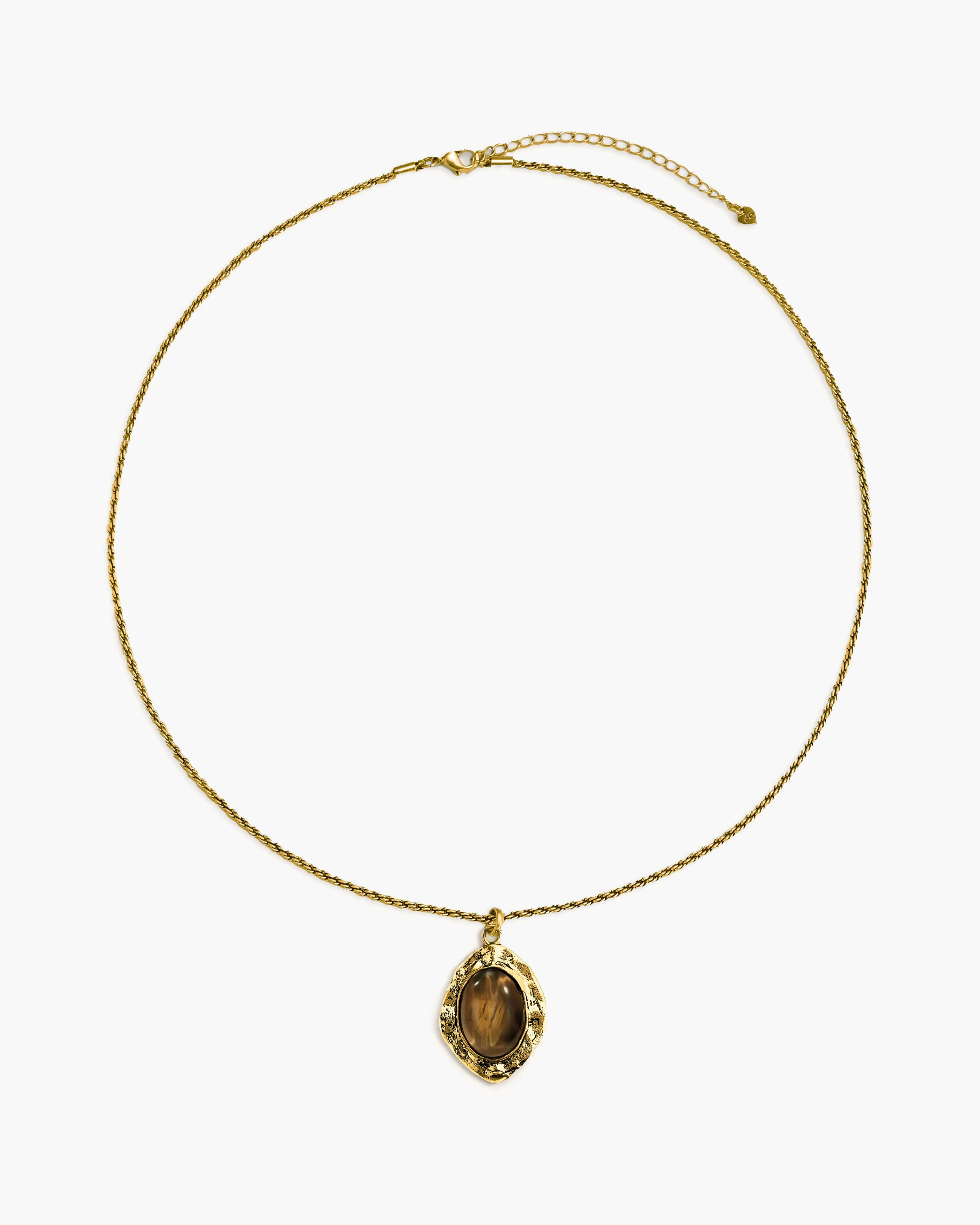Gold Tiger's Eye Savannah Long Necklace sold by En Route Jewelry product image thumbnail 5