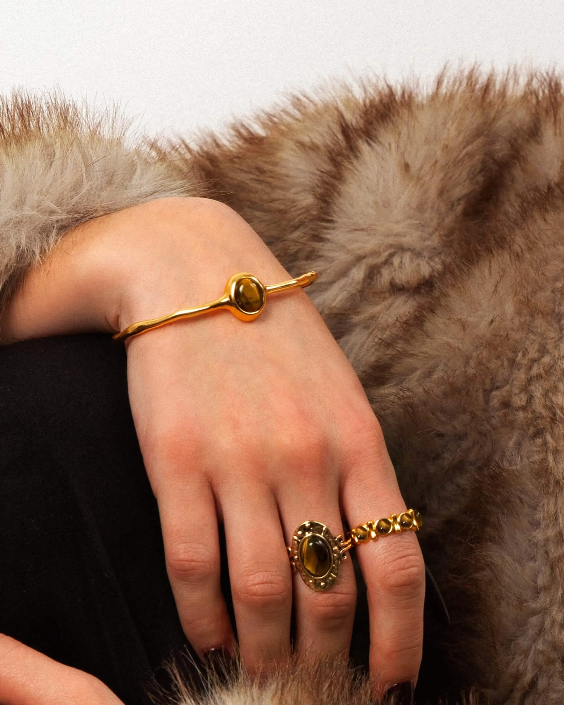 Tiger's Eye Aurora Bangle sold by en route product image thumbnail 2