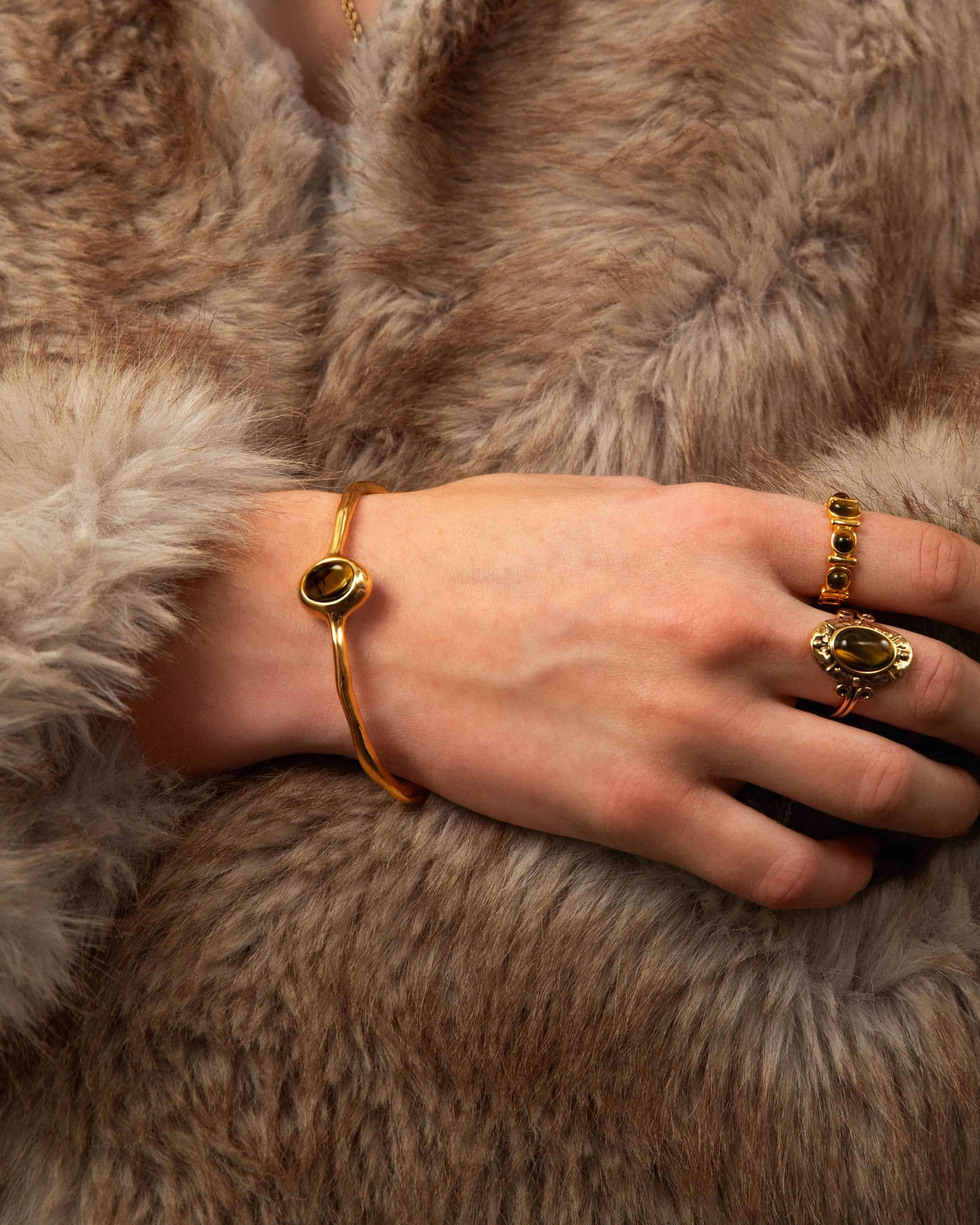 Tiger's Eye Aurora Bangle sold by en route product image thumbnail 4