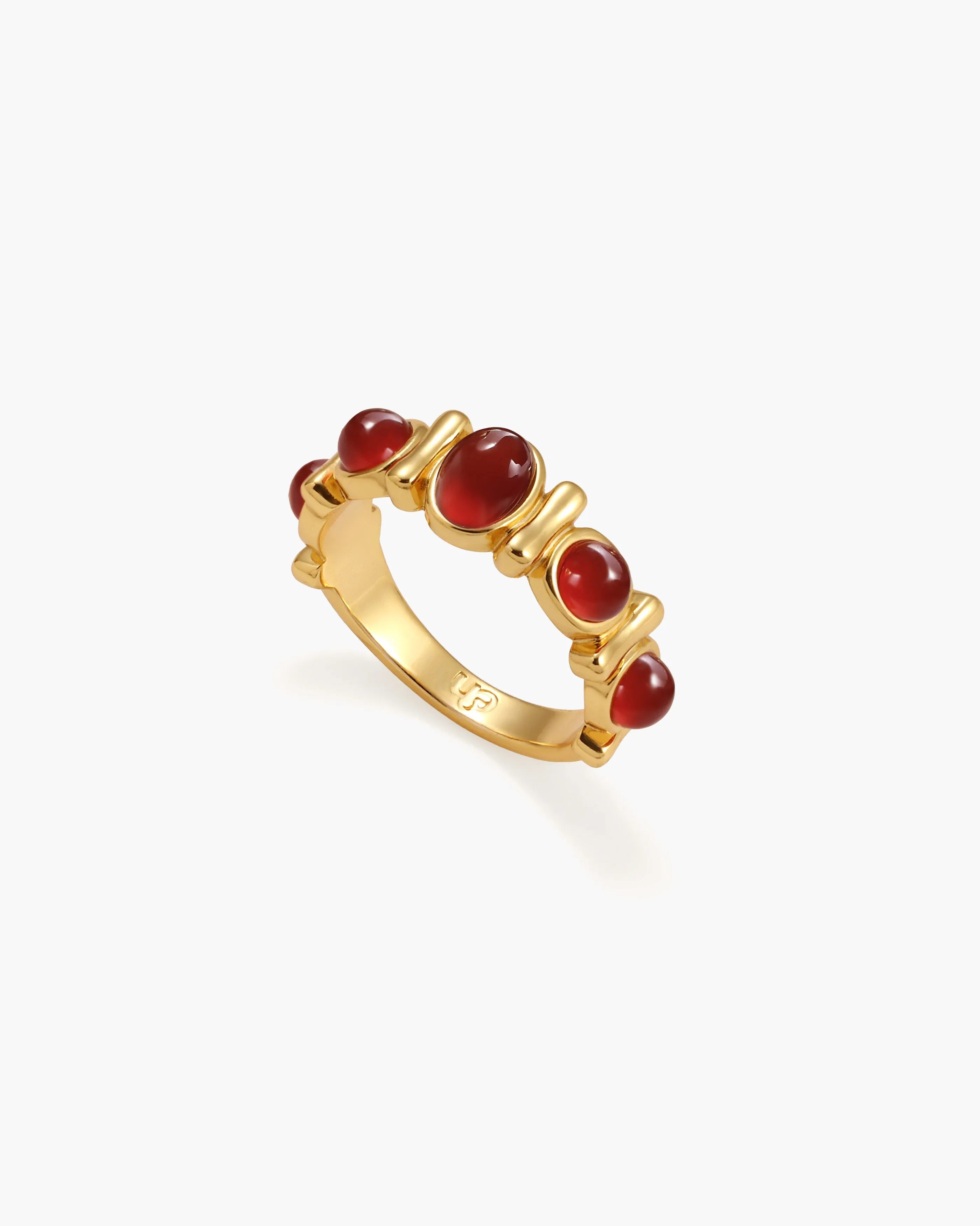 Carnelian Stone Band Ring sold by En Route Jewelry product image thumbnail 3
