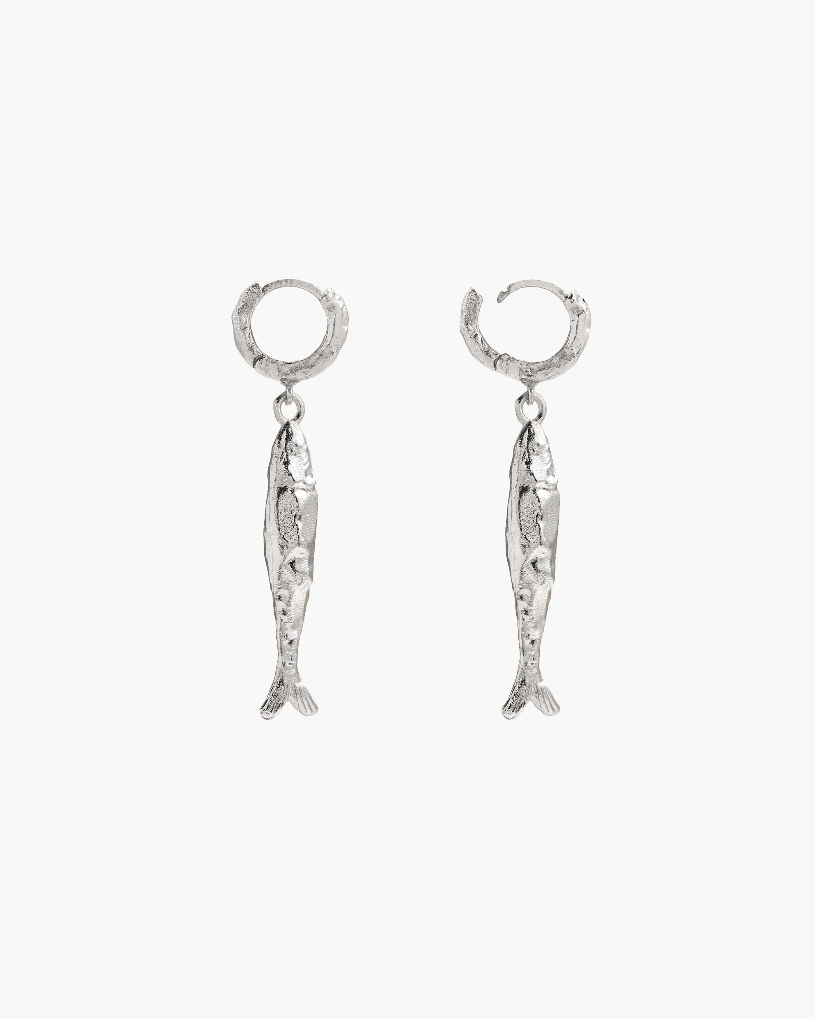 Silver Anchovy Earrings sold by En Route Jewelry product image thumbnail 3