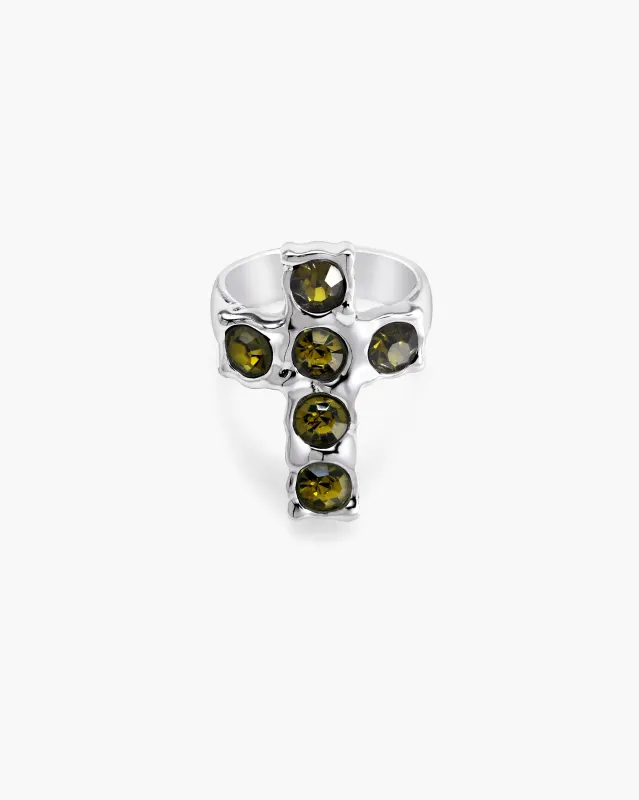 Rebel Cross Ring made by En Route Jewelry