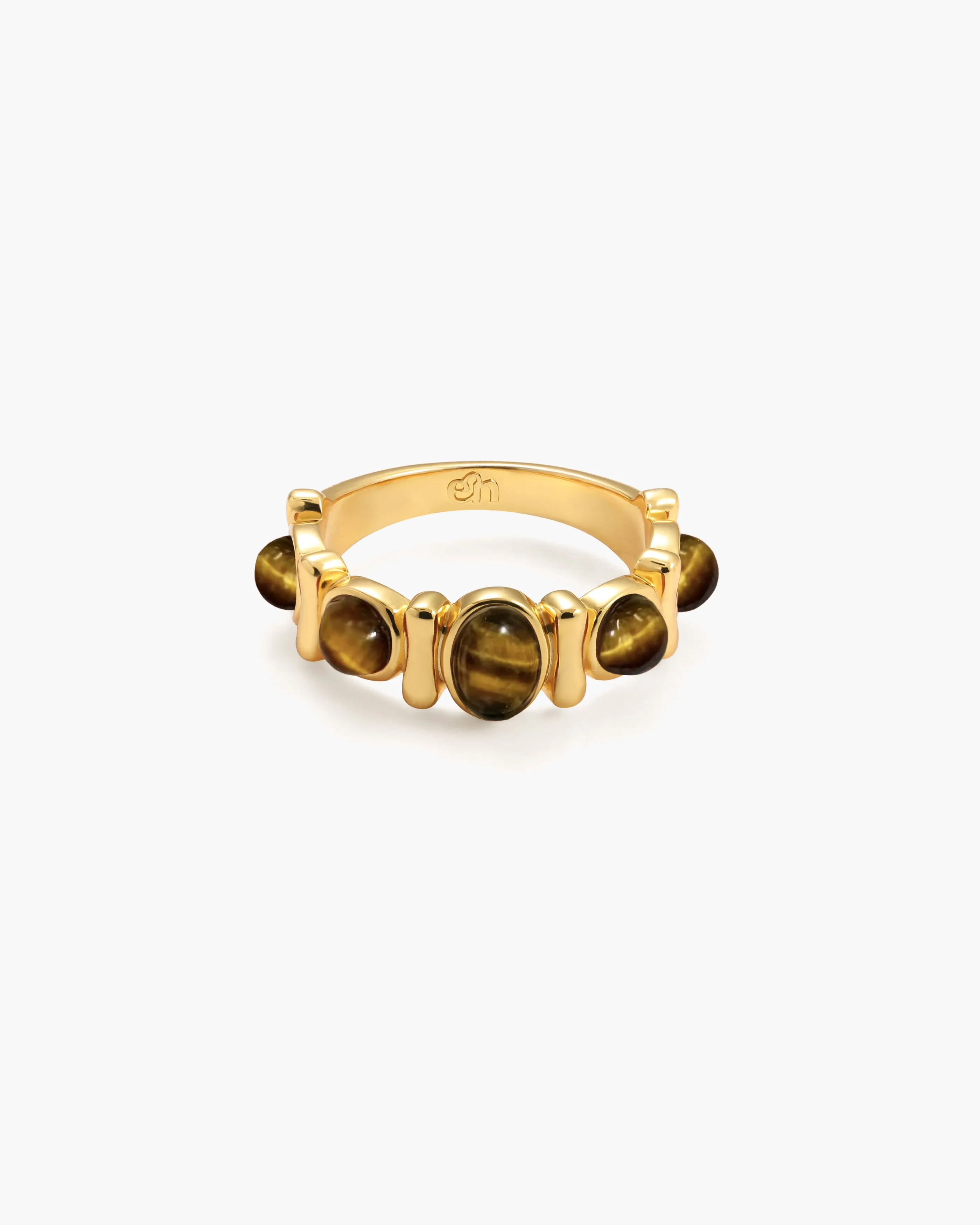 Tiger's Eye Band Ring sold by En Route Jewelry