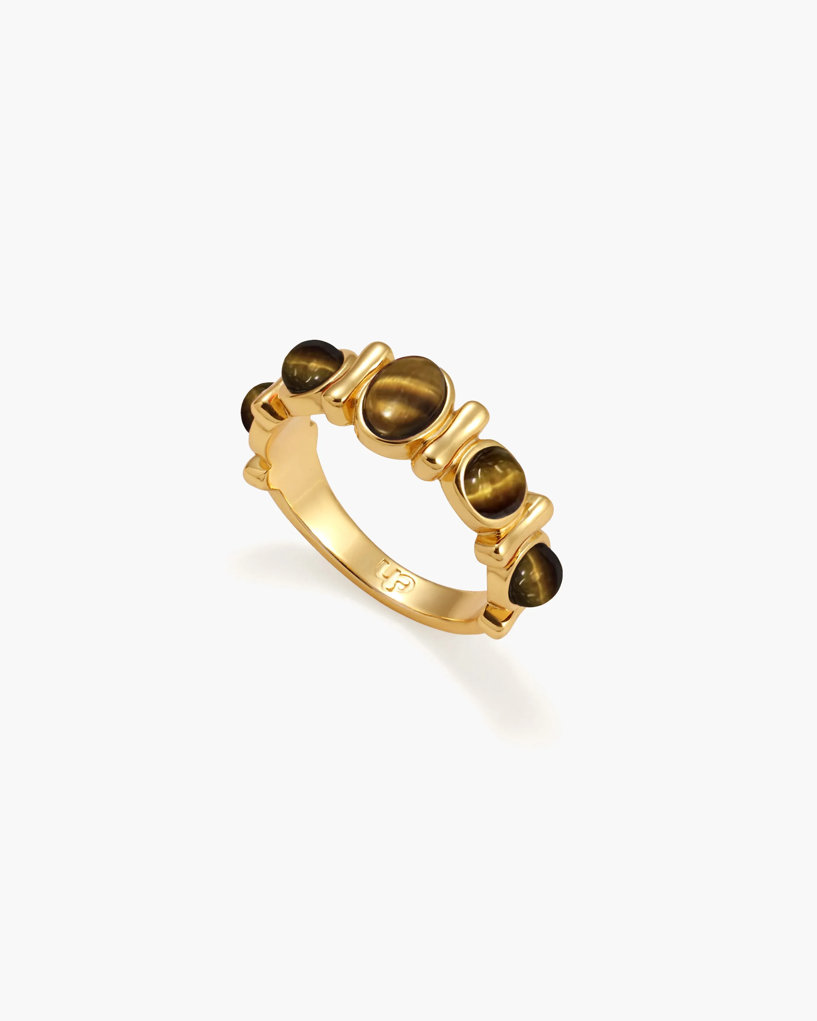 Tiger's Eye Band Ring sold by En Route Jewelry product image thumbnail 3