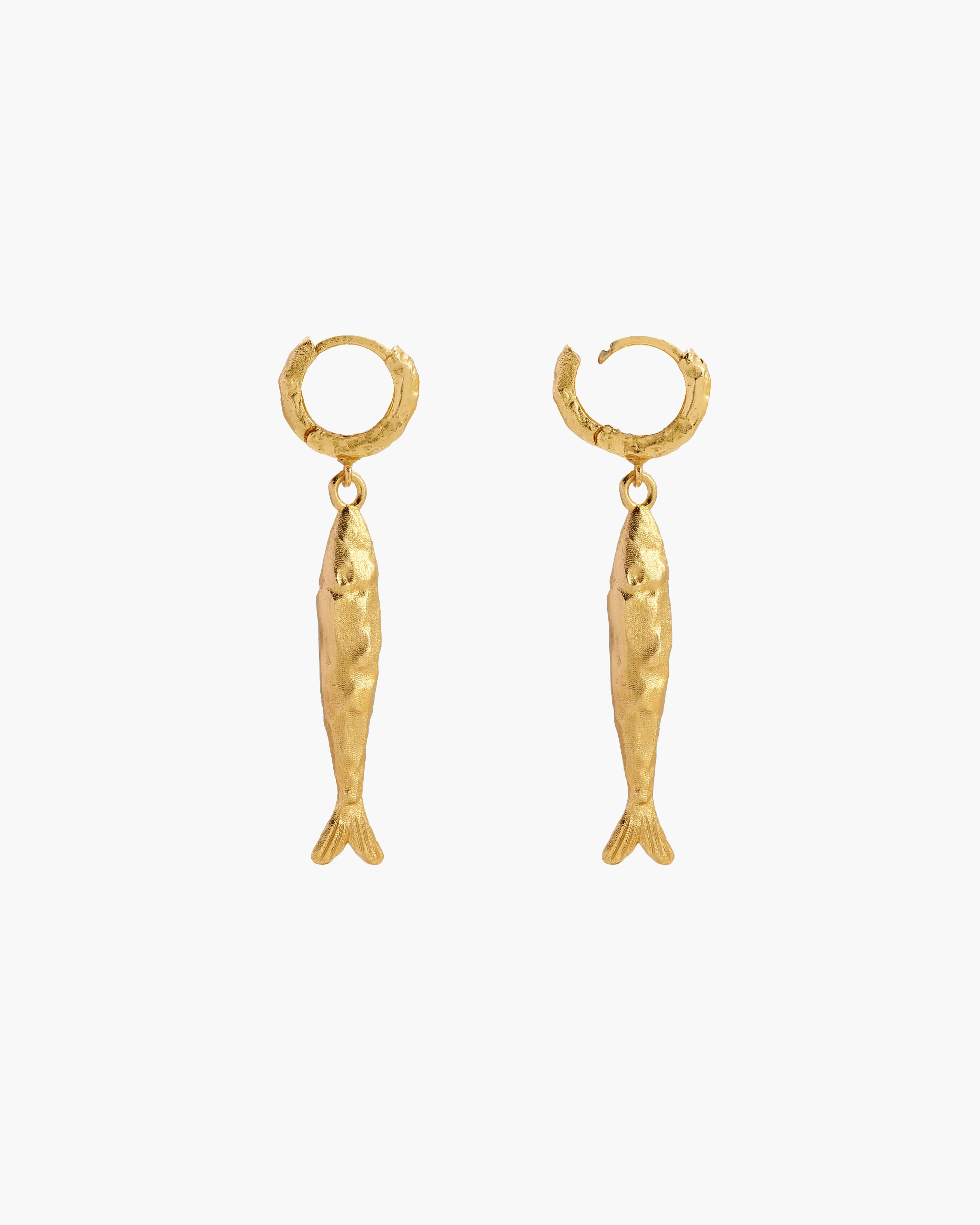 Gold Anchovy Earrings sold by en route product image thumbnail 3