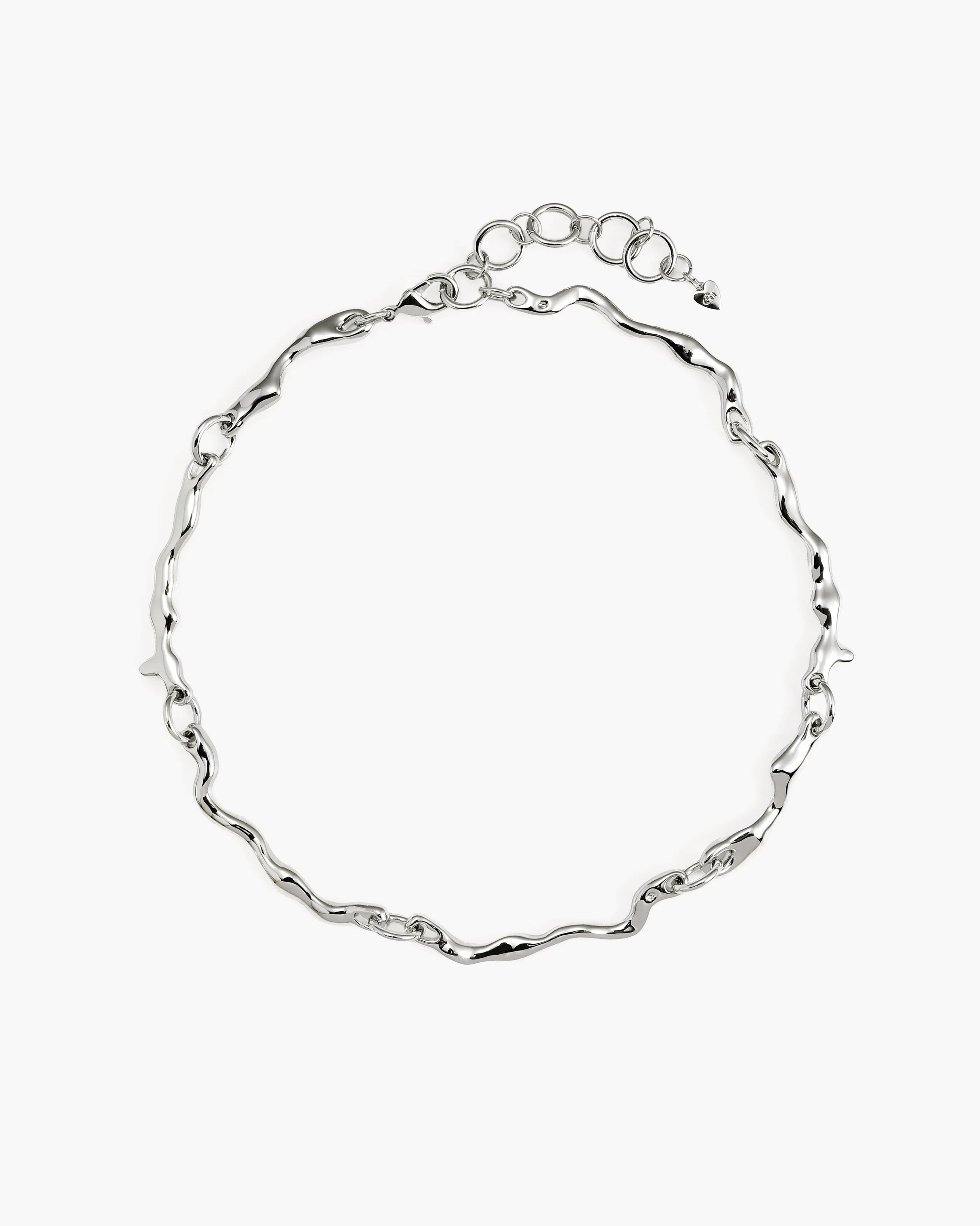 Silver Molten Necklace sold by en route