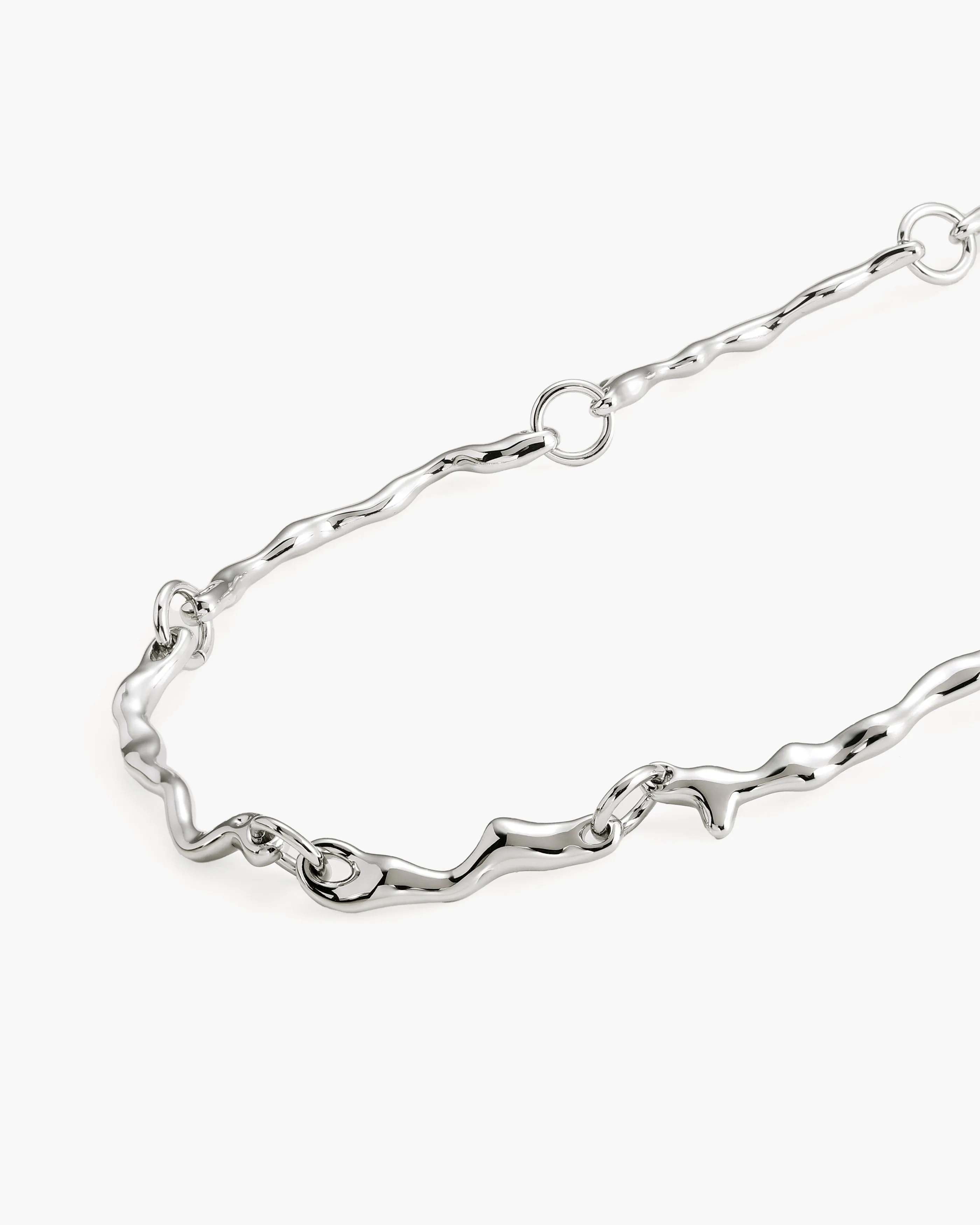 Silver Molten Necklace sold by en route product image thumbnail 3