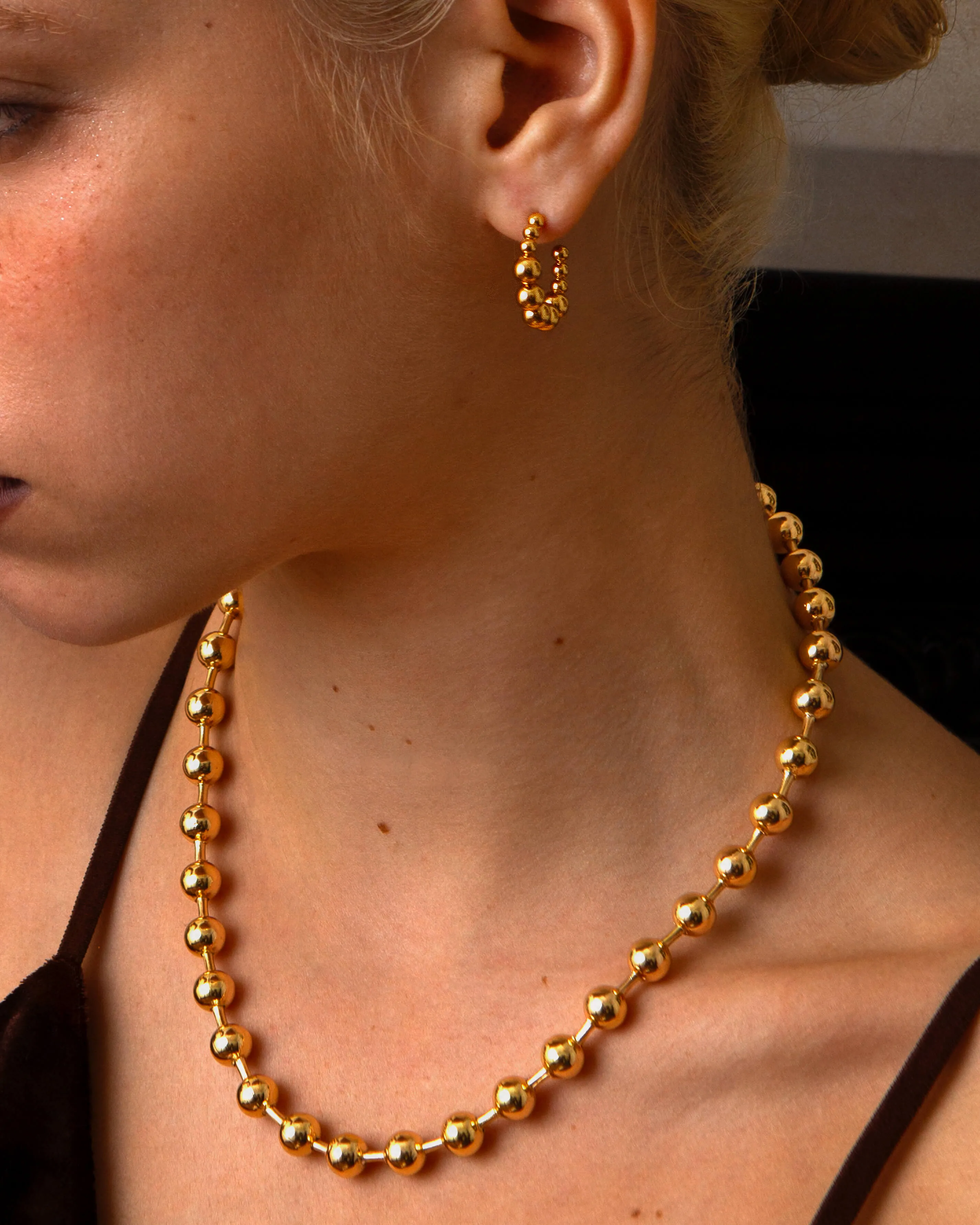 Sphere Hoop Earrings sold by en route product image thumbnail 3