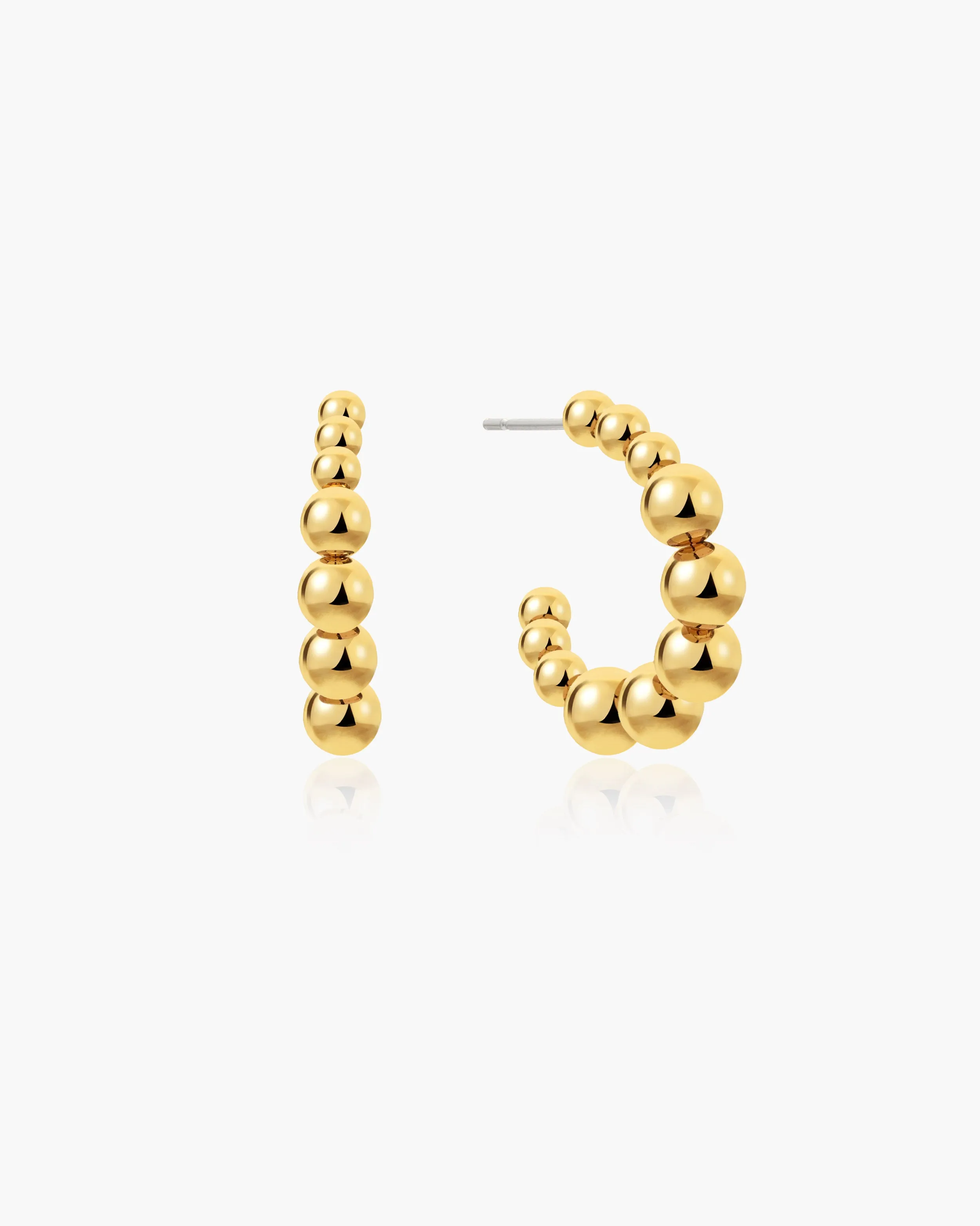 Sphere Hoop Earrings sold by en route