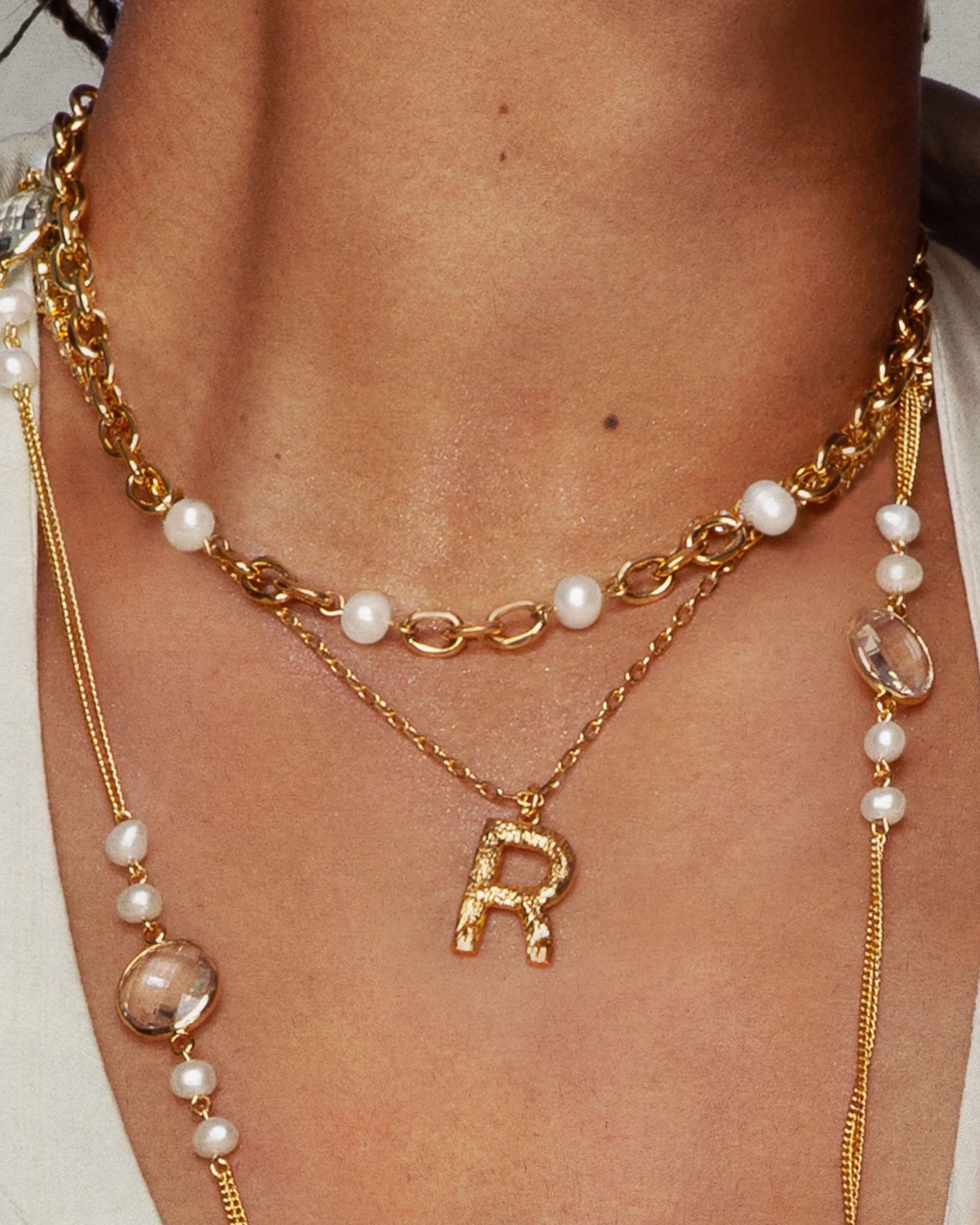 Gold Essence Pearl Necklace sold by En Route Jewelry product image thumbnail 2