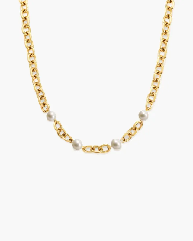 Gold Essence Pearl Necklace sold by En Route Jewelry