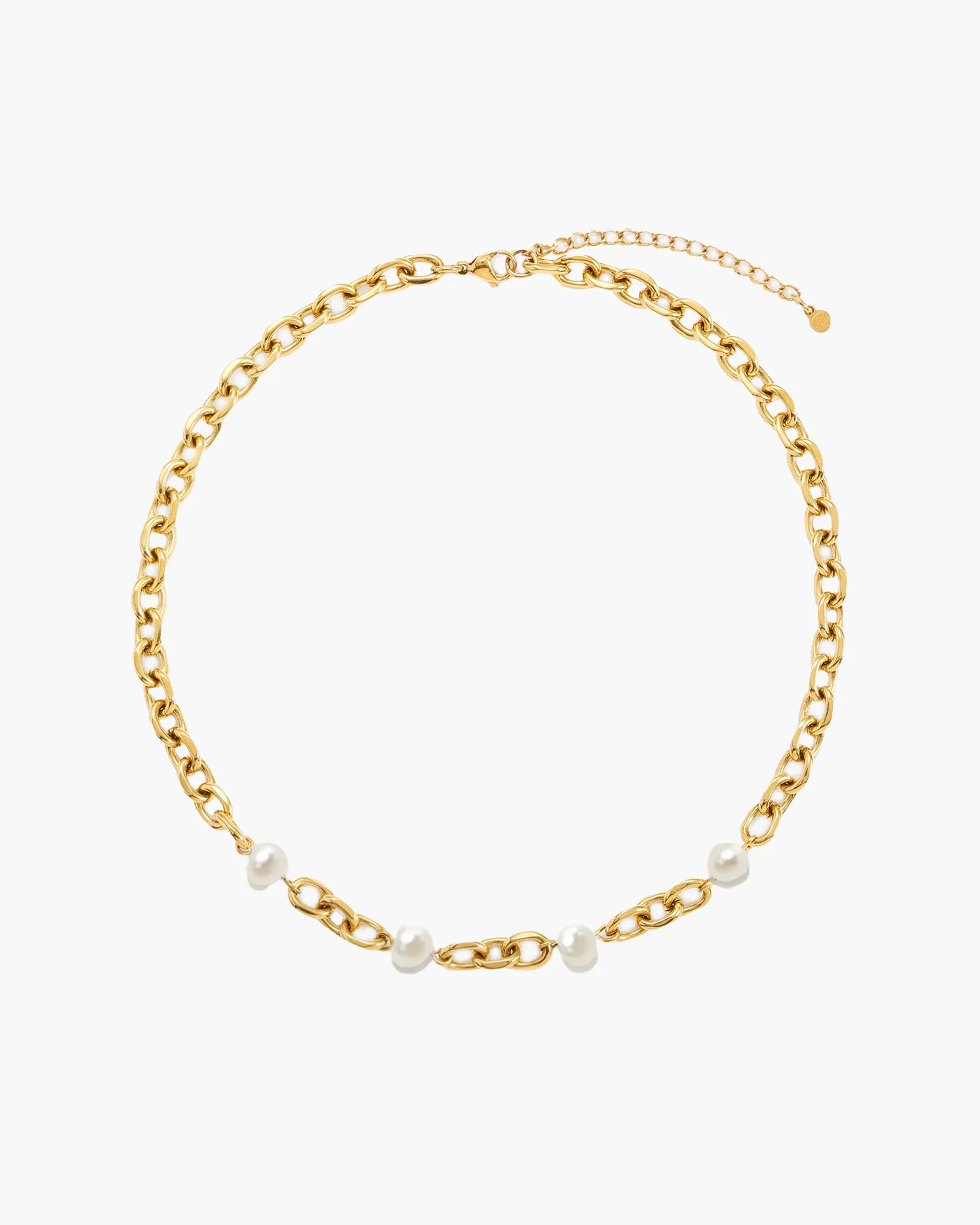 Gold Essence Pearl Necklace sold by En Route Jewelry product image thumbnail 5
