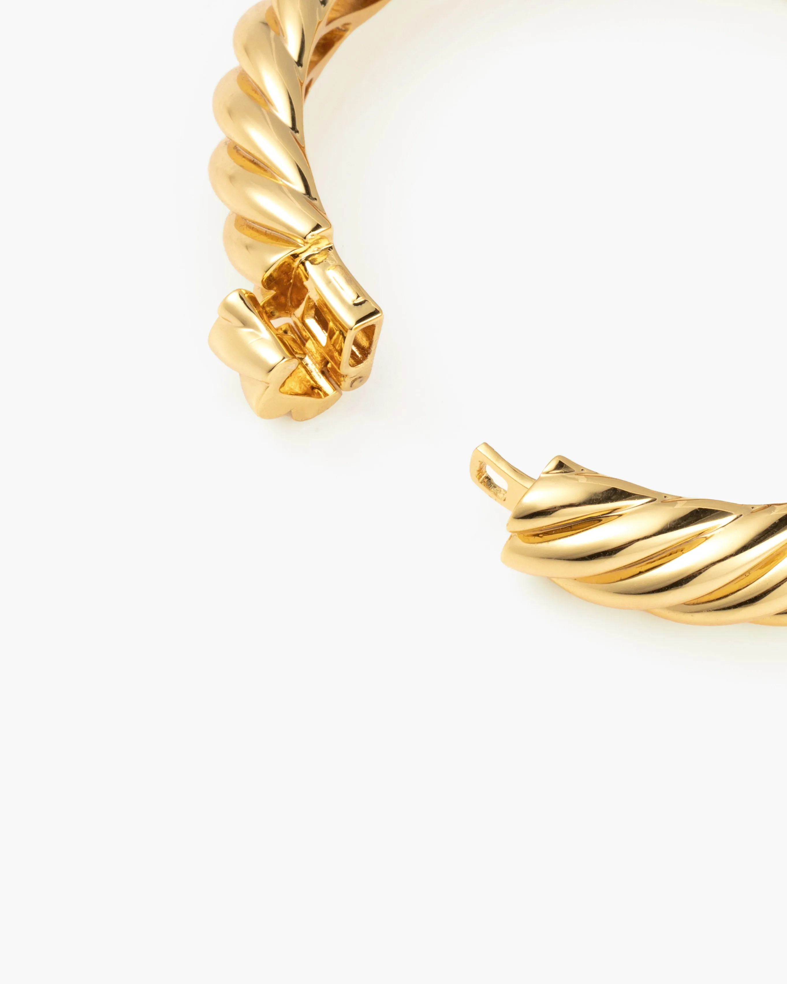 Gold Chunky Braided Bangle sold by En Route Jewelry product image thumbnail 3