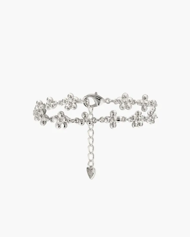 Daisy Molecule Bracelet in Silver sold by En Route Jewelry