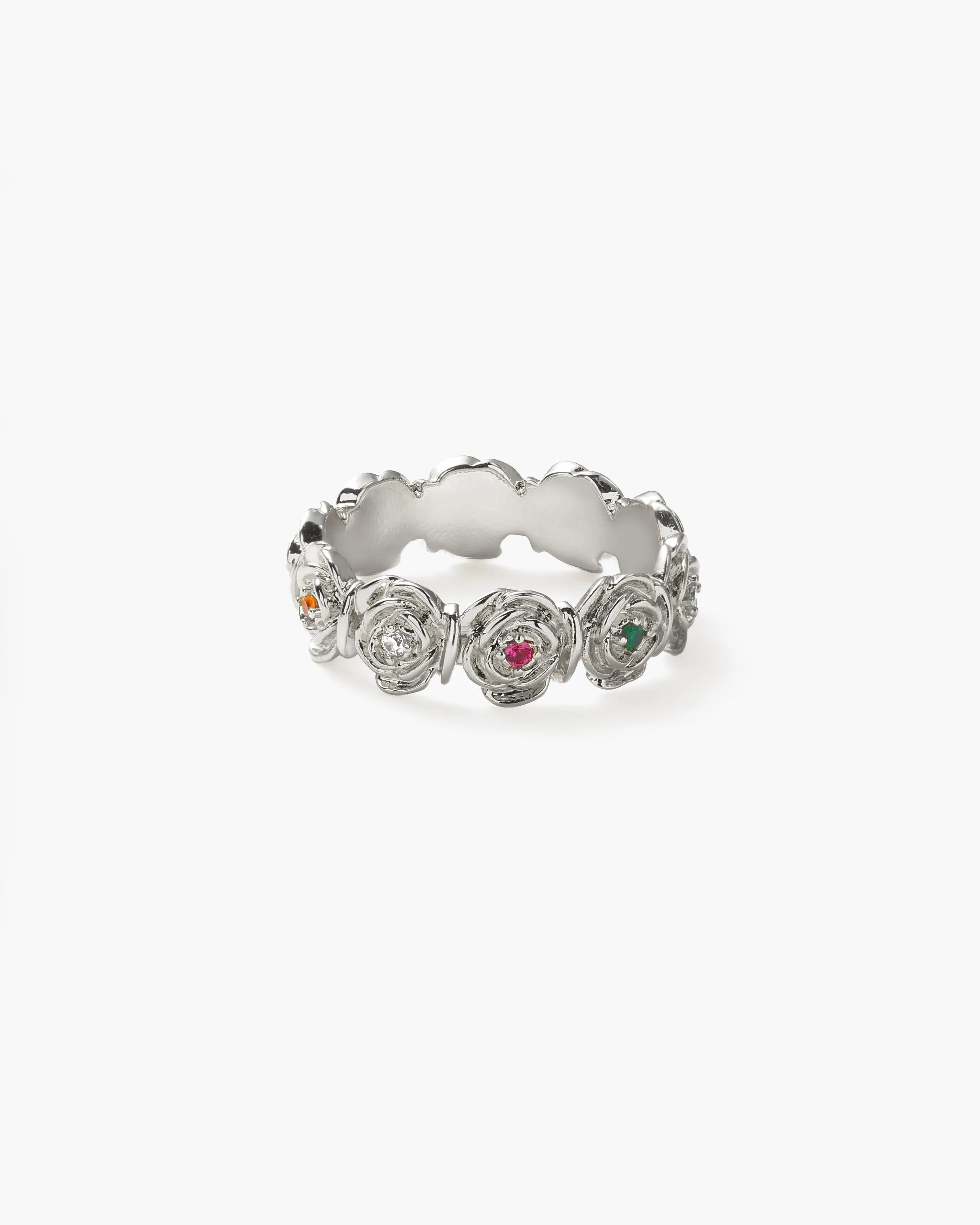 Daisy Rose Ring in Silver sold by En Route Jewelry