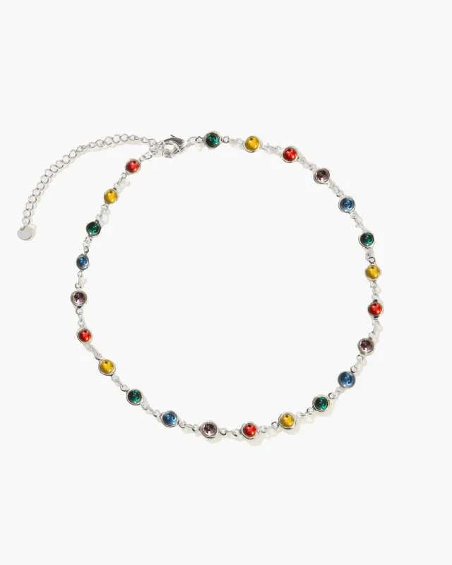 Infinity Choker Necklace in Silver sold by En Route Jewelry